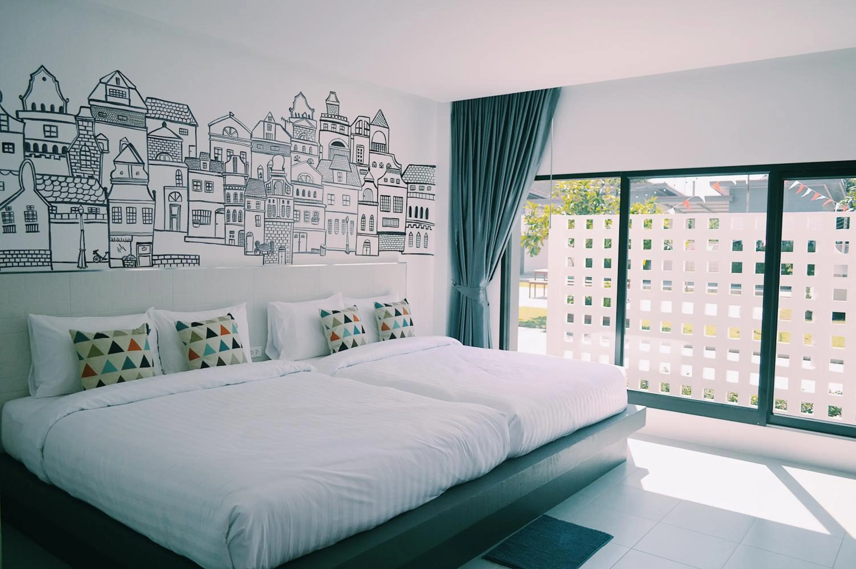 Bed in Wannachart Boutique Resort