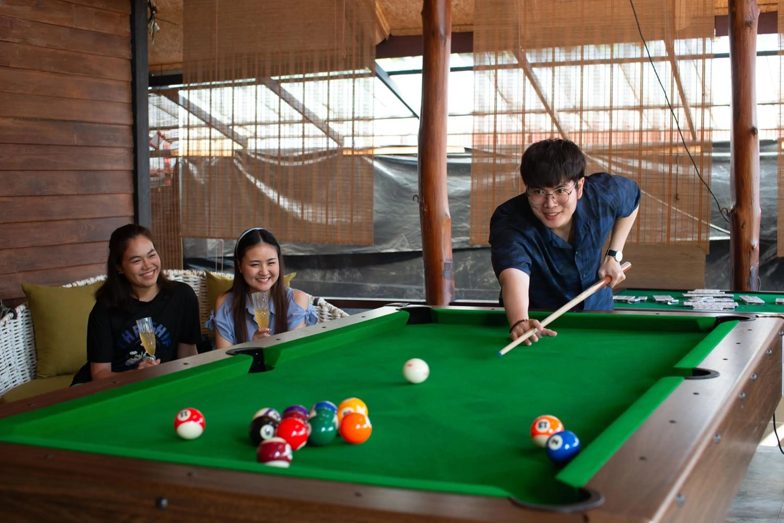 Billiard in Tolani Riverside Villa