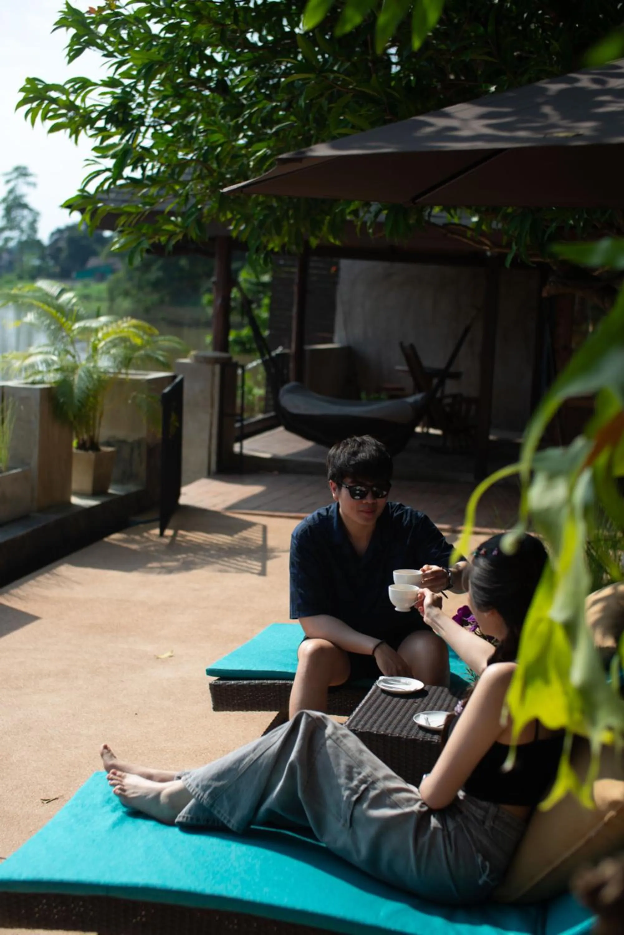 People in Tolani Riverside Villa