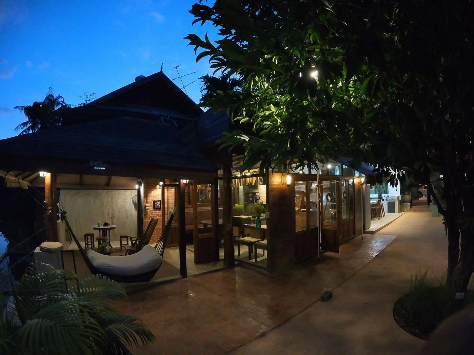 Patio in Tolani Riverside Villa