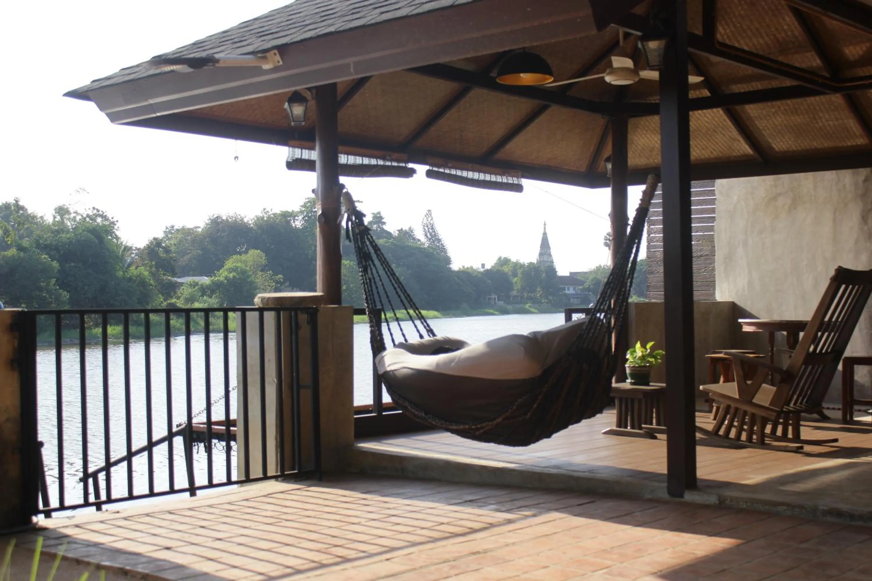 Patio in Tolani Riverside Villa