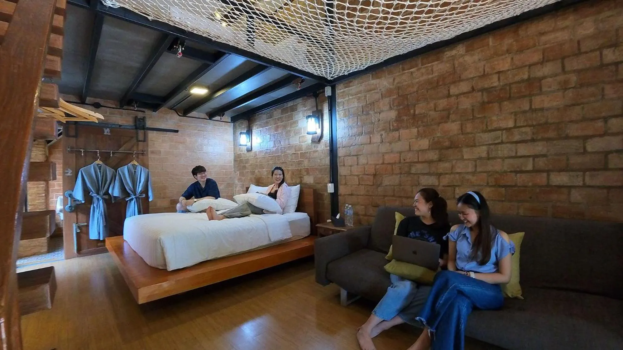 Seating area, Bed in Tolani Riverside Villa