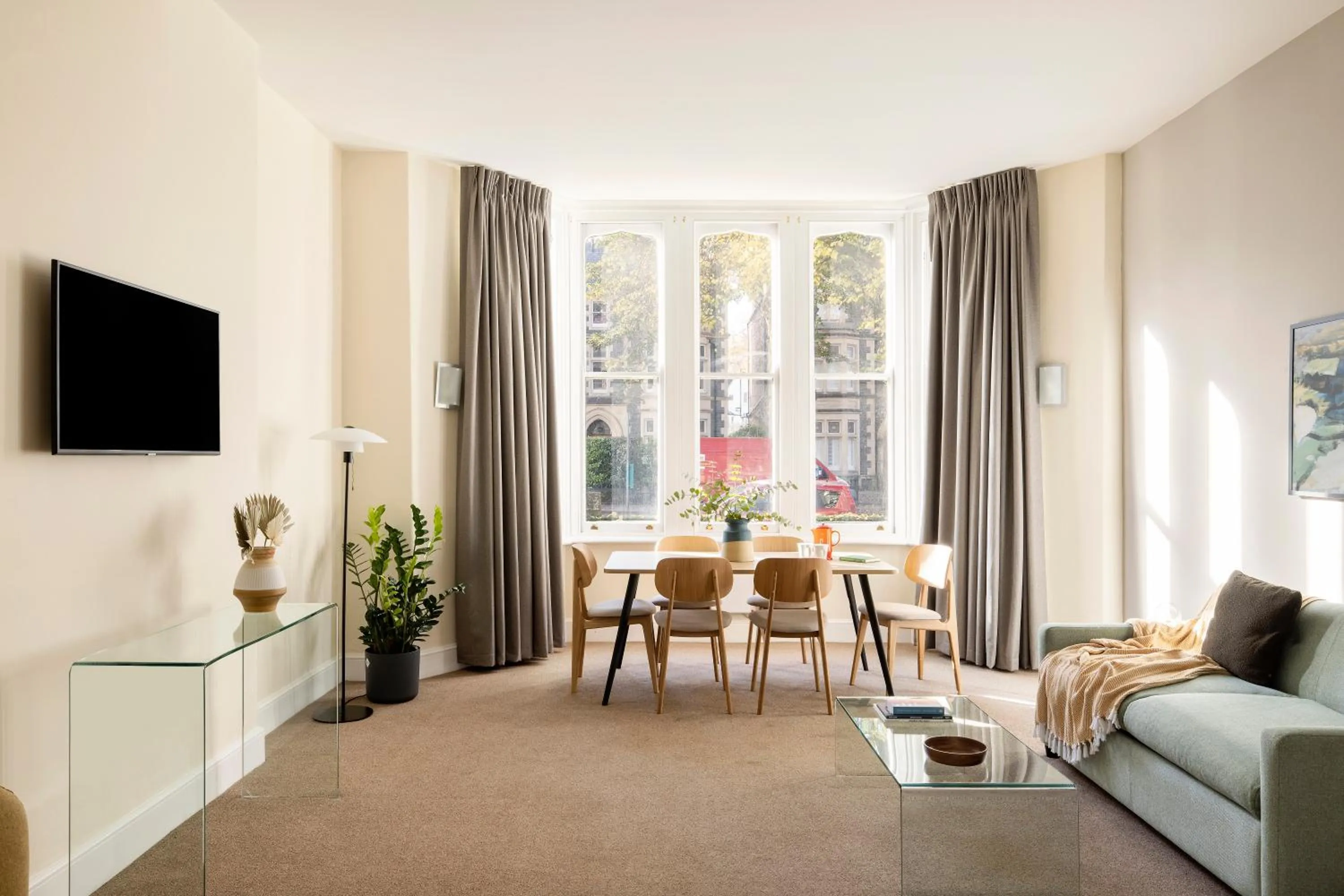 Living room in SACO Cardiff Cathedral Road