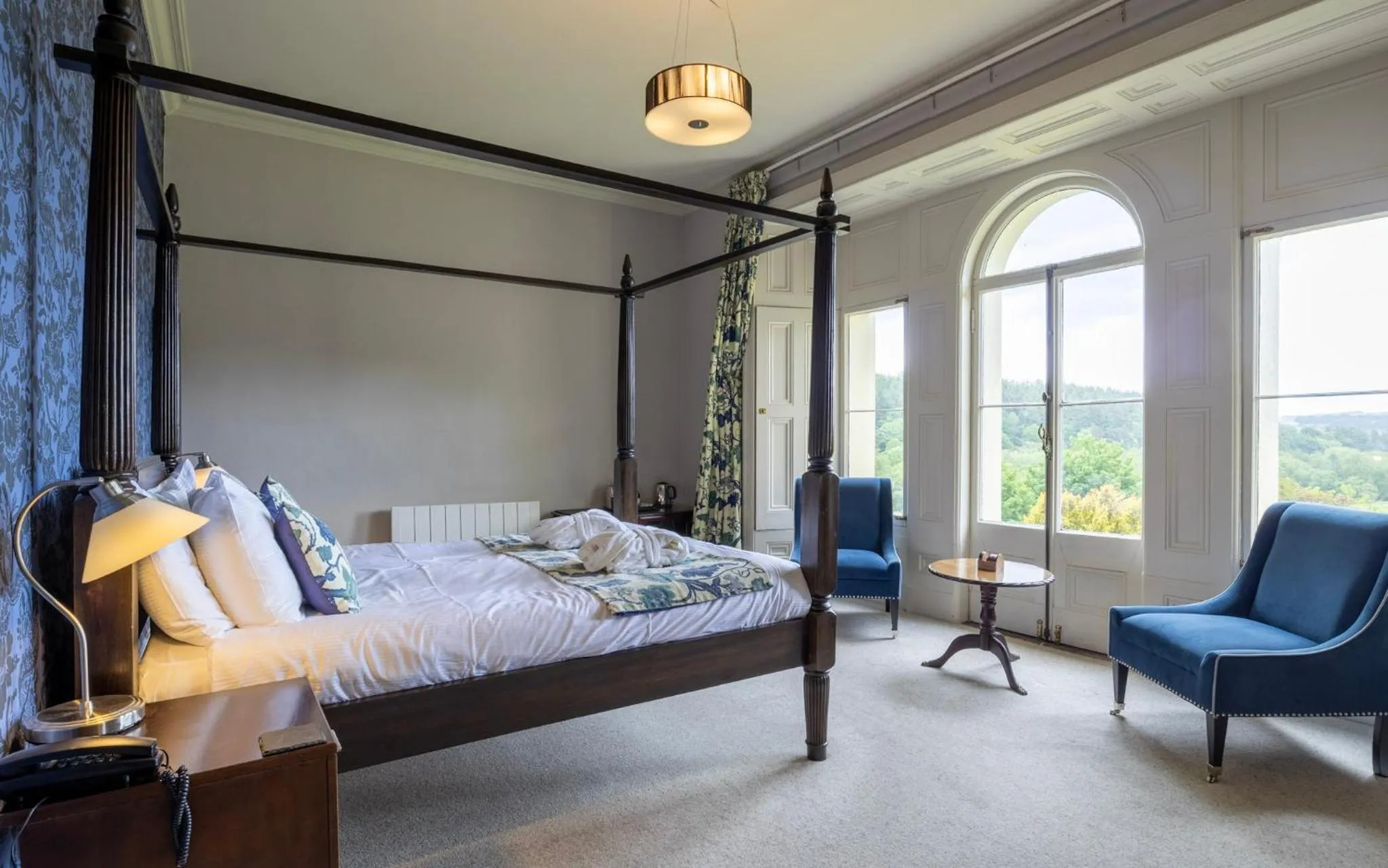 Bed in The Falcondale Country House Hotel