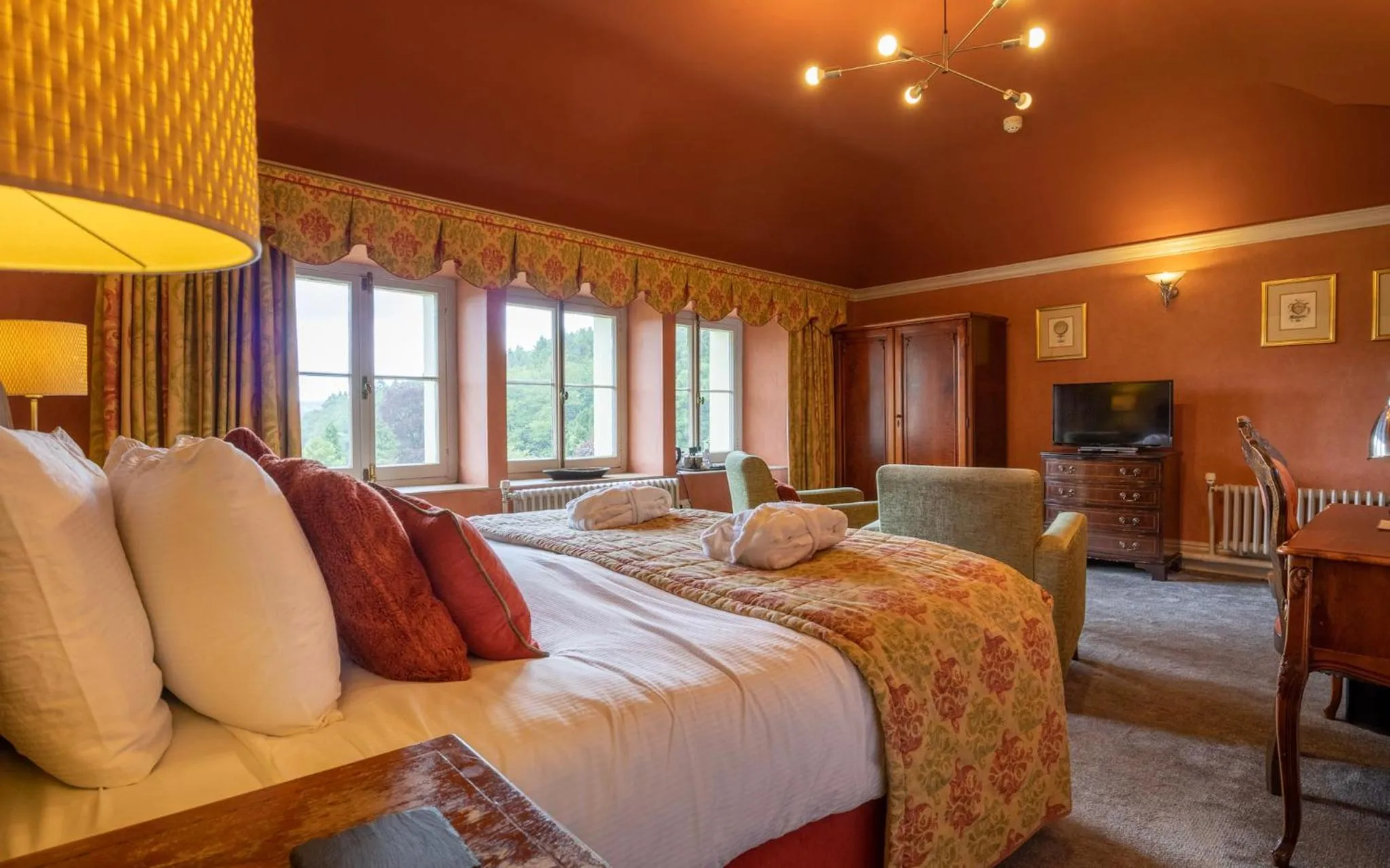 Bed in The Falcondale Country House Hotel