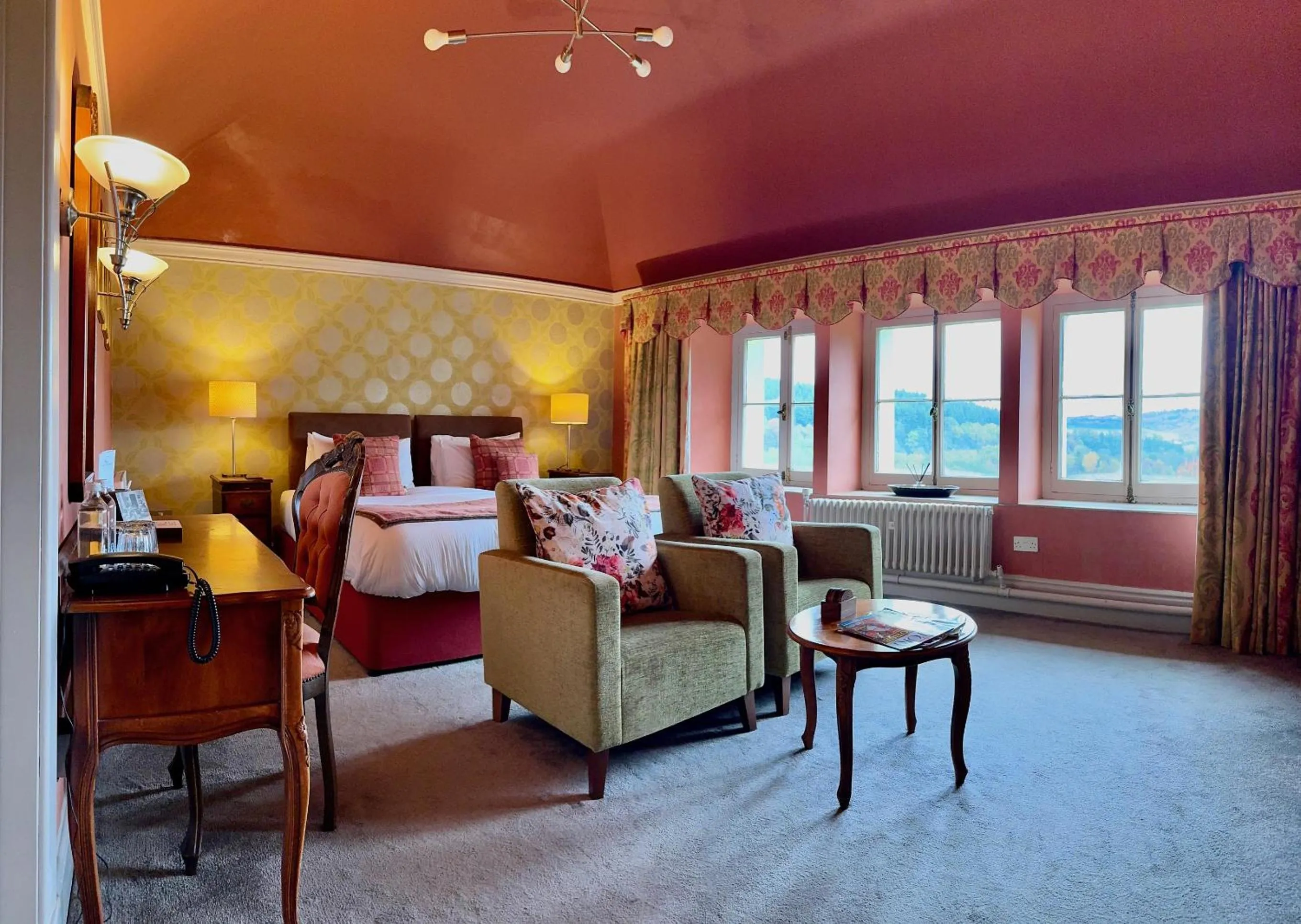 Bed in The Falcondale Country House Hotel