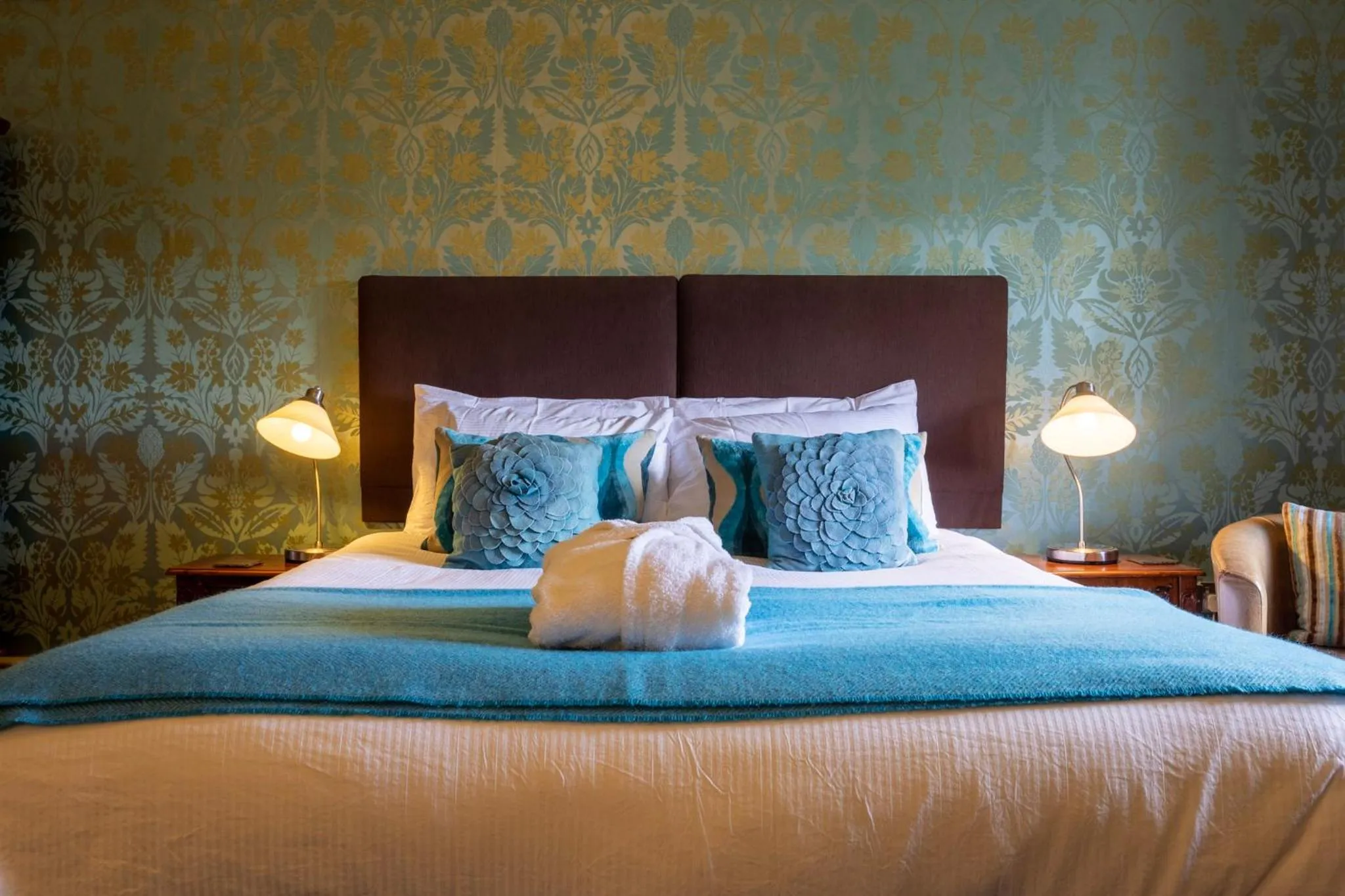 Bed in The Falcondale Country House Hotel