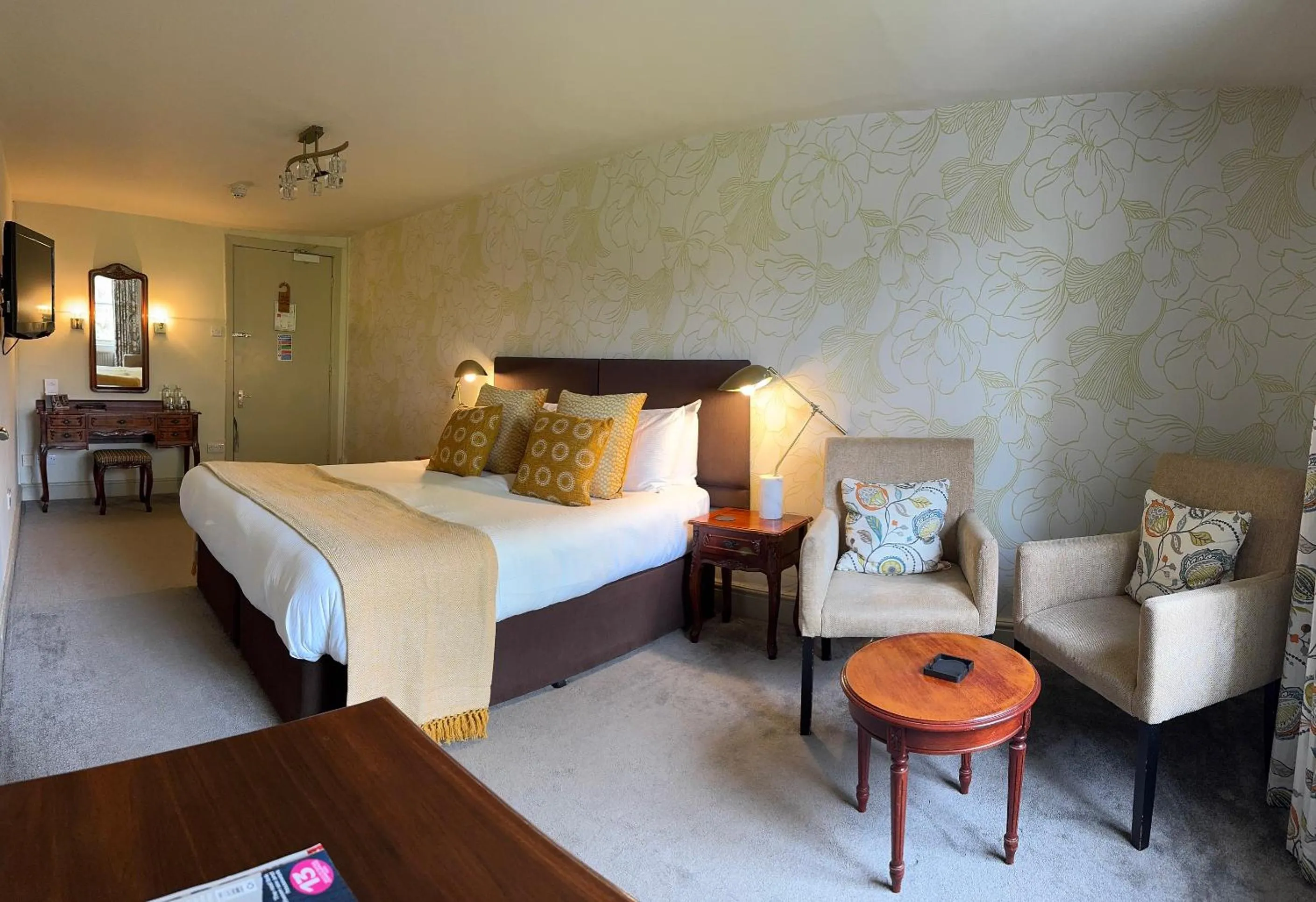 Bed in The Falcondale Country House Hotel