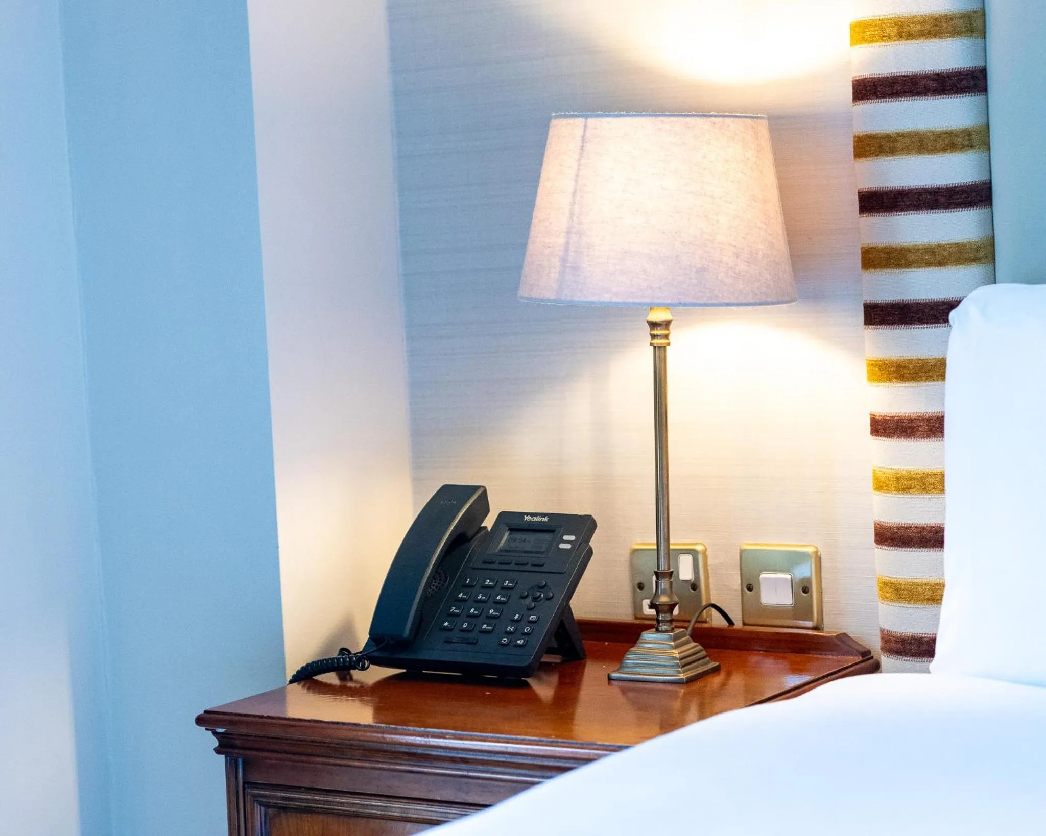 Decorative detail, Bed in Bracken Court Hotel