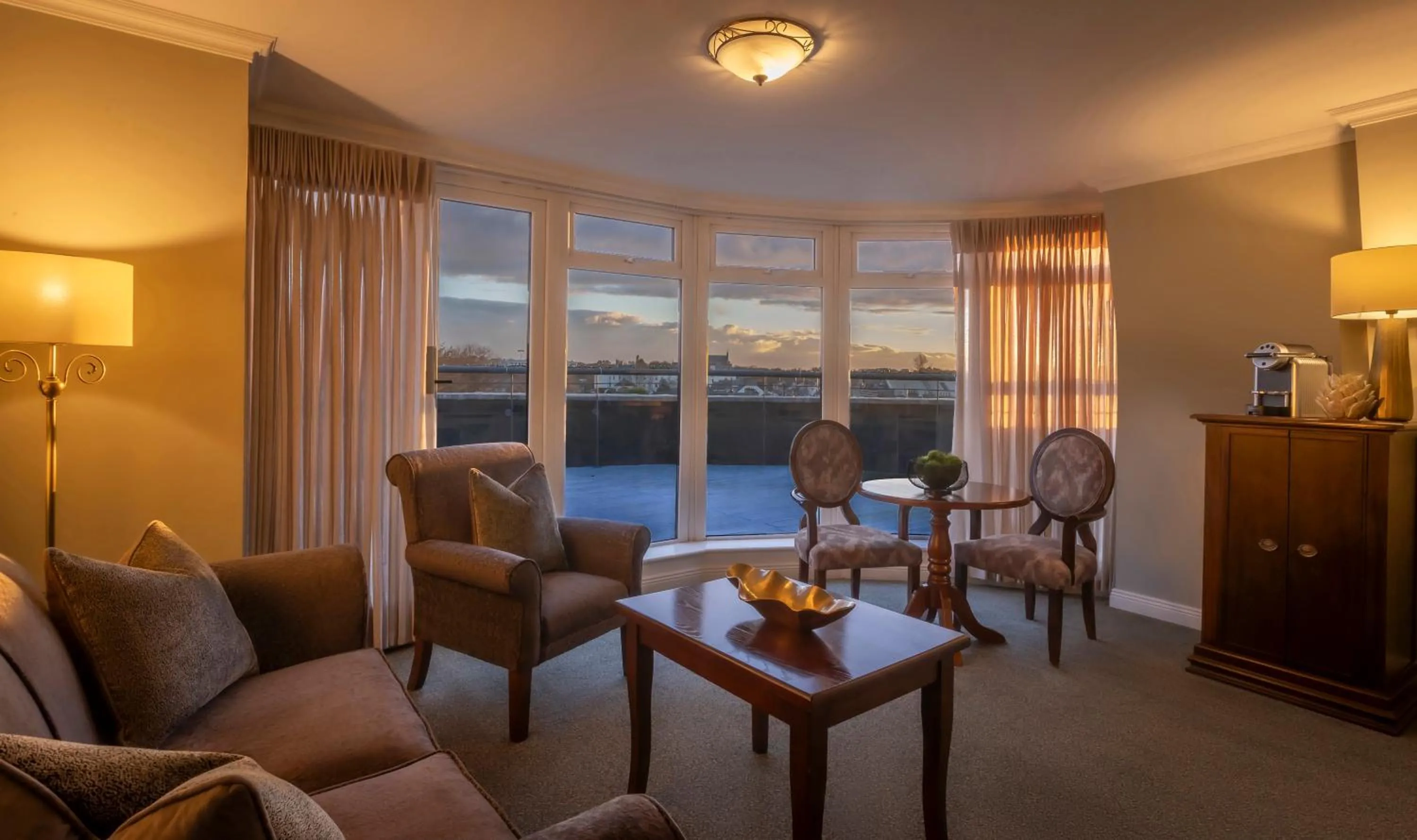 Seating area in Bracken Court Hotel