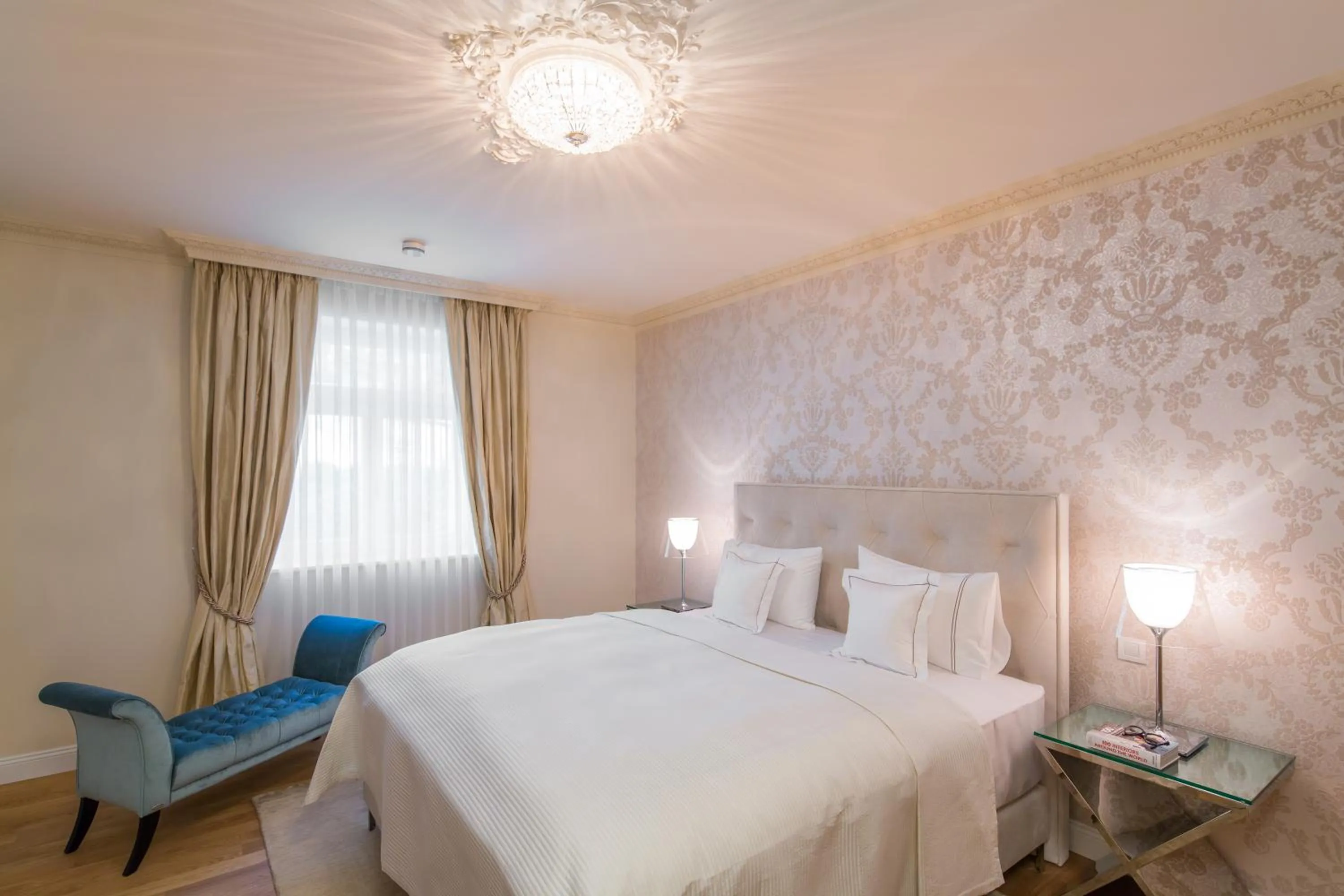 Bed in Rubin Luxury Apartments