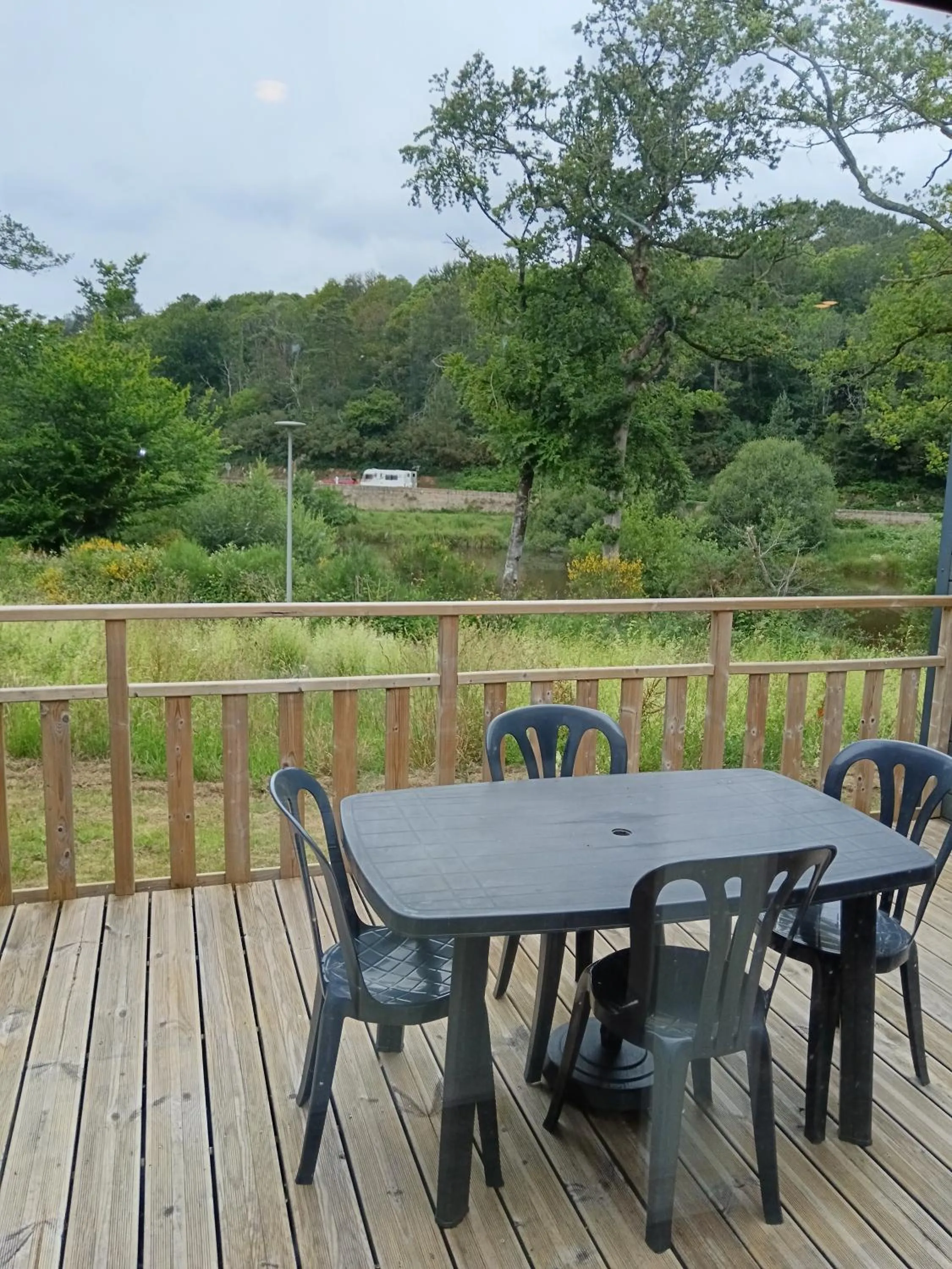 Balcony/Terrace in Terres de France - Le Domaine du Moulin Neuf