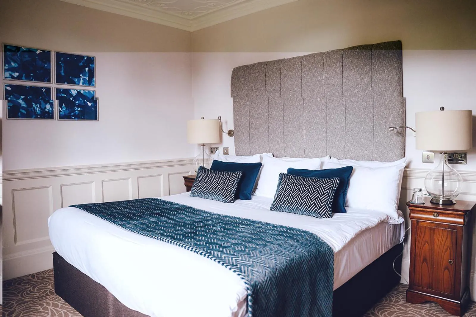 Bedroom, Bed in Fanhams Hall, Exclusive Collection