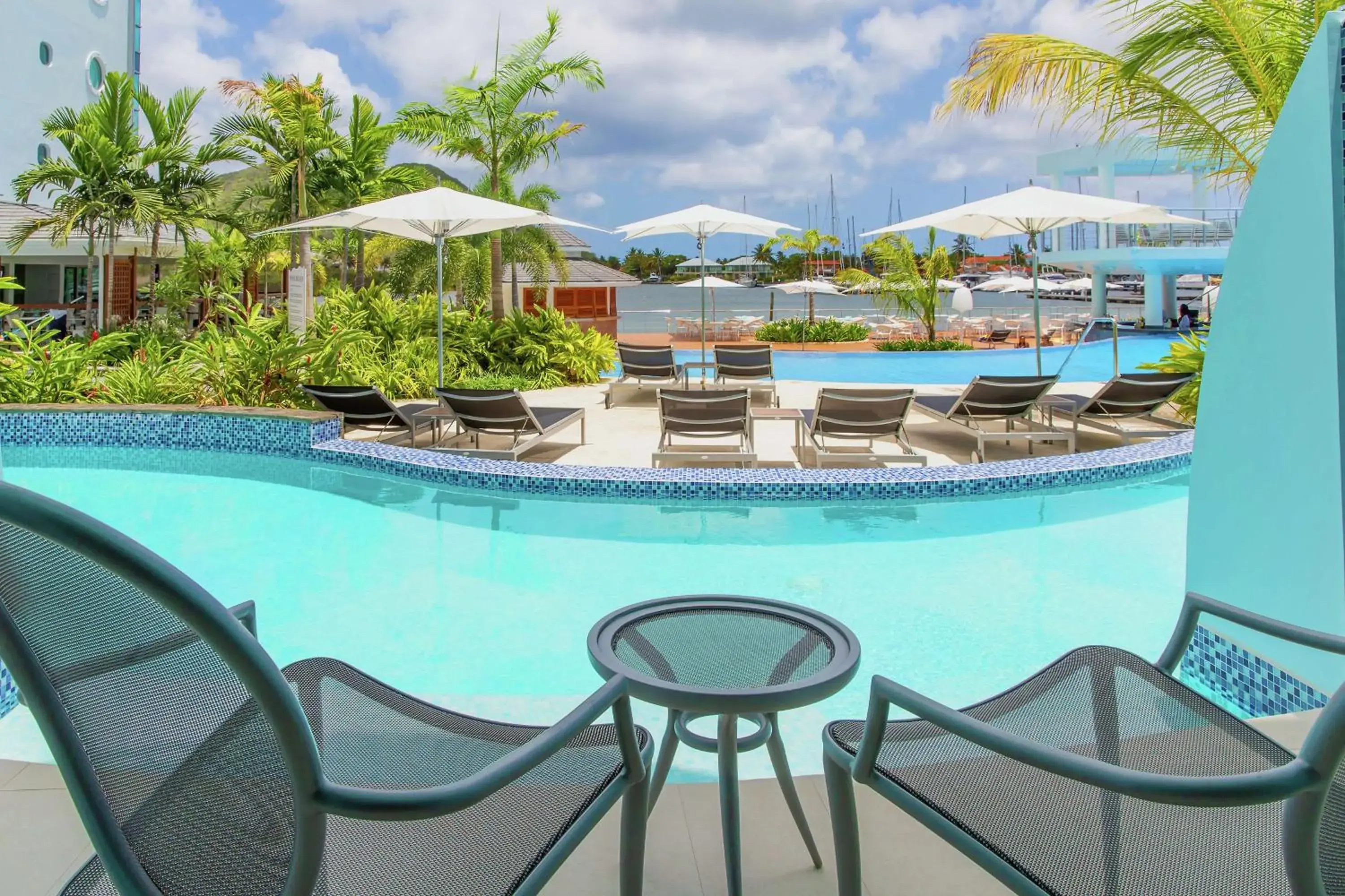 Double Room with swim up pool in Harbor Club St Lucia, Curio Collection by Hilton Double Room with swim up pool in Harbor Club St Lucia, Curio Collection by Hilton