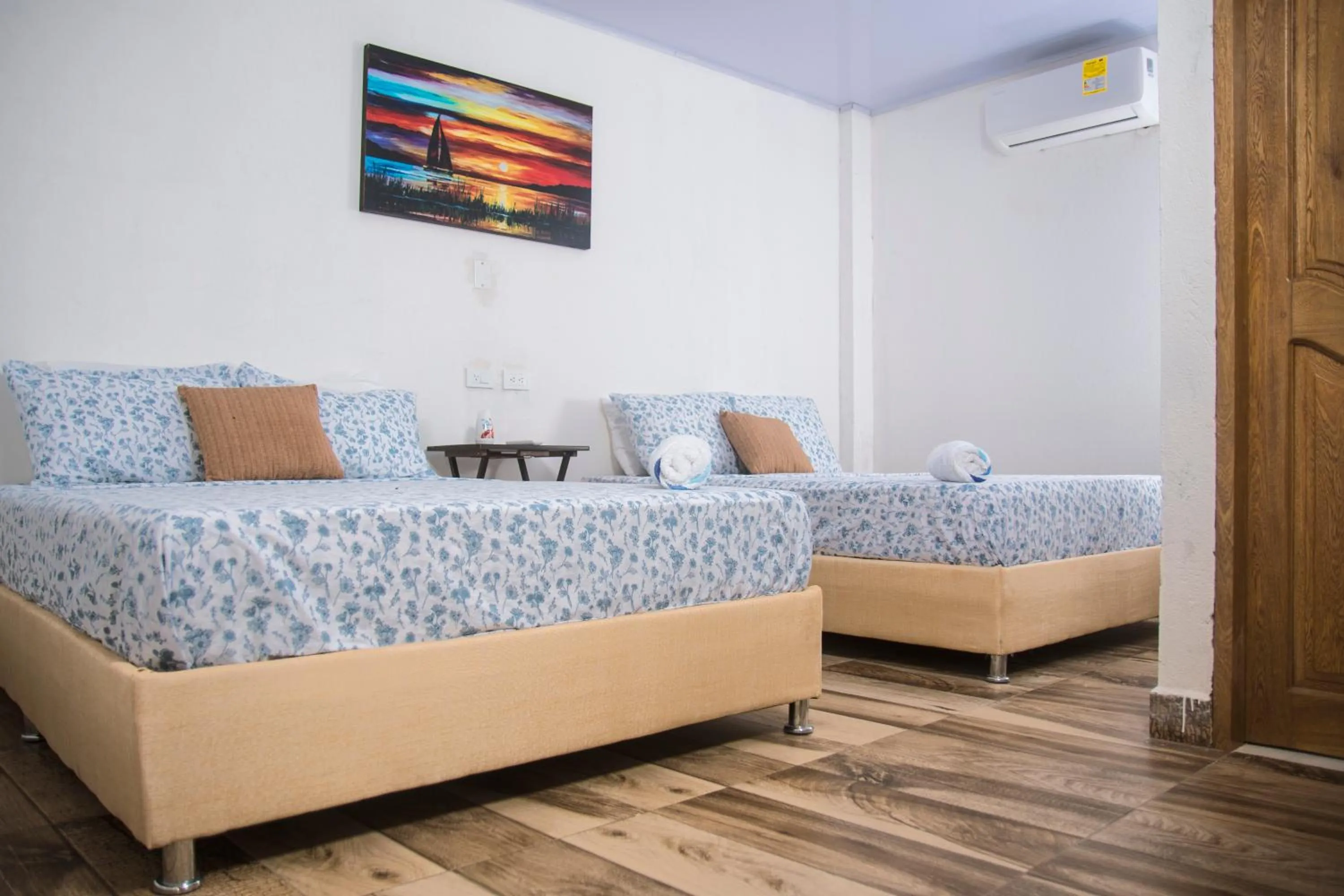 air conditioner, Bed in Hotel Sunset Beach