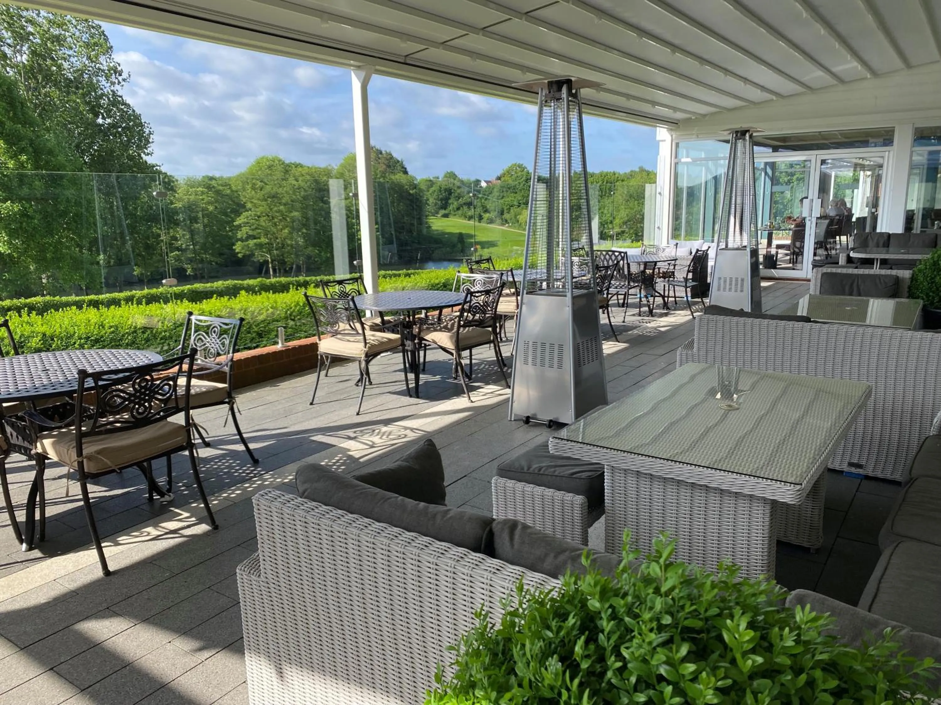 Patio in Stoke By Nayland Hotel, Golf & Spa