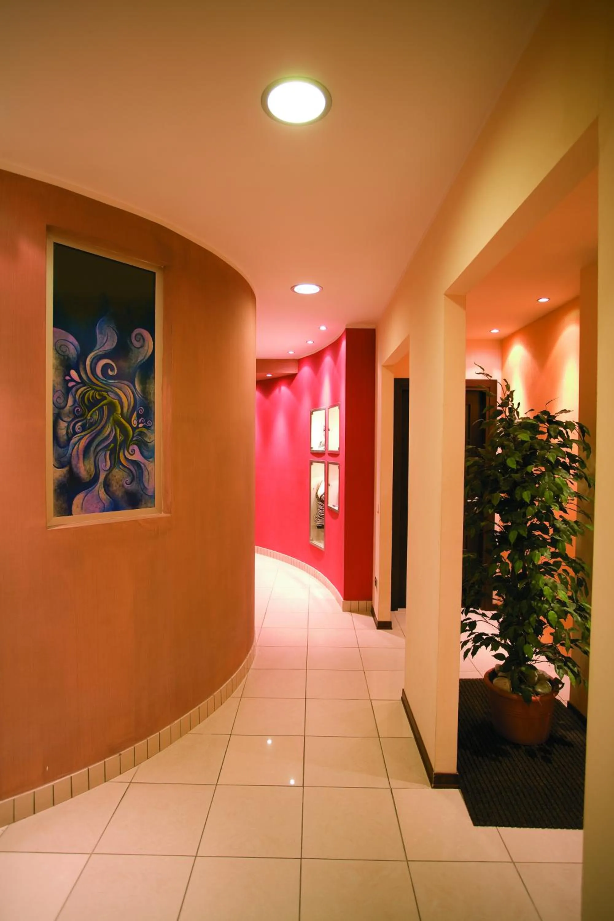 Inner courtyard view in Concordia Hotel