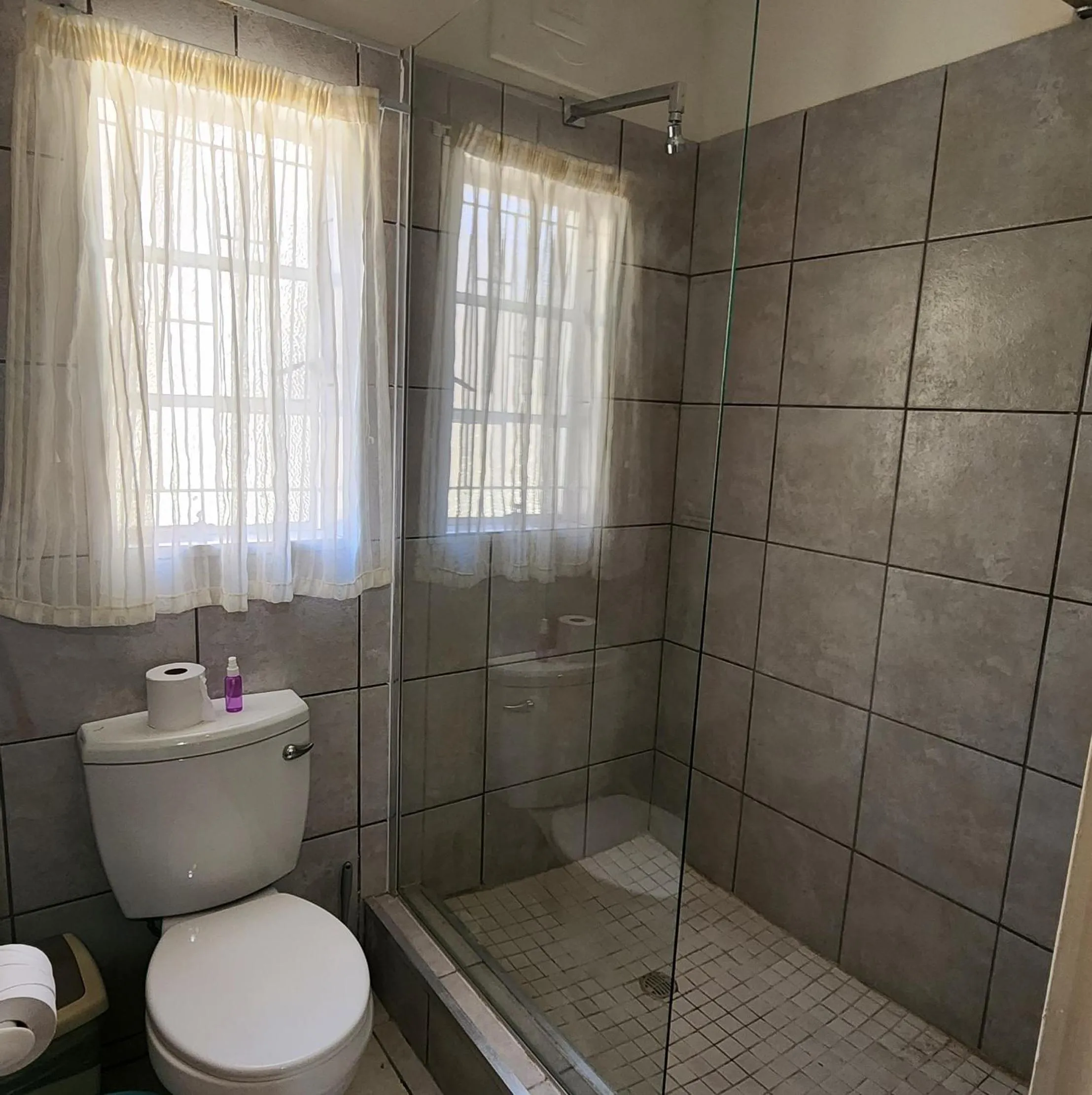 Shower in Country Village