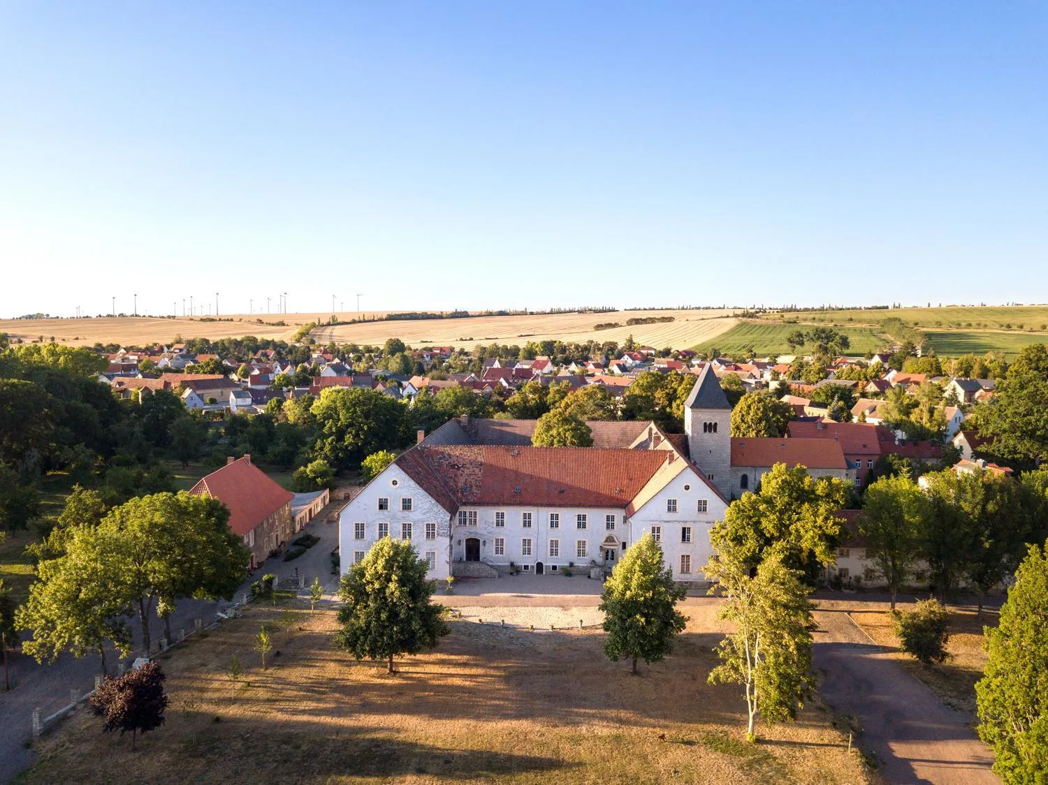 Bird's eye view in Kloster Hedersleben