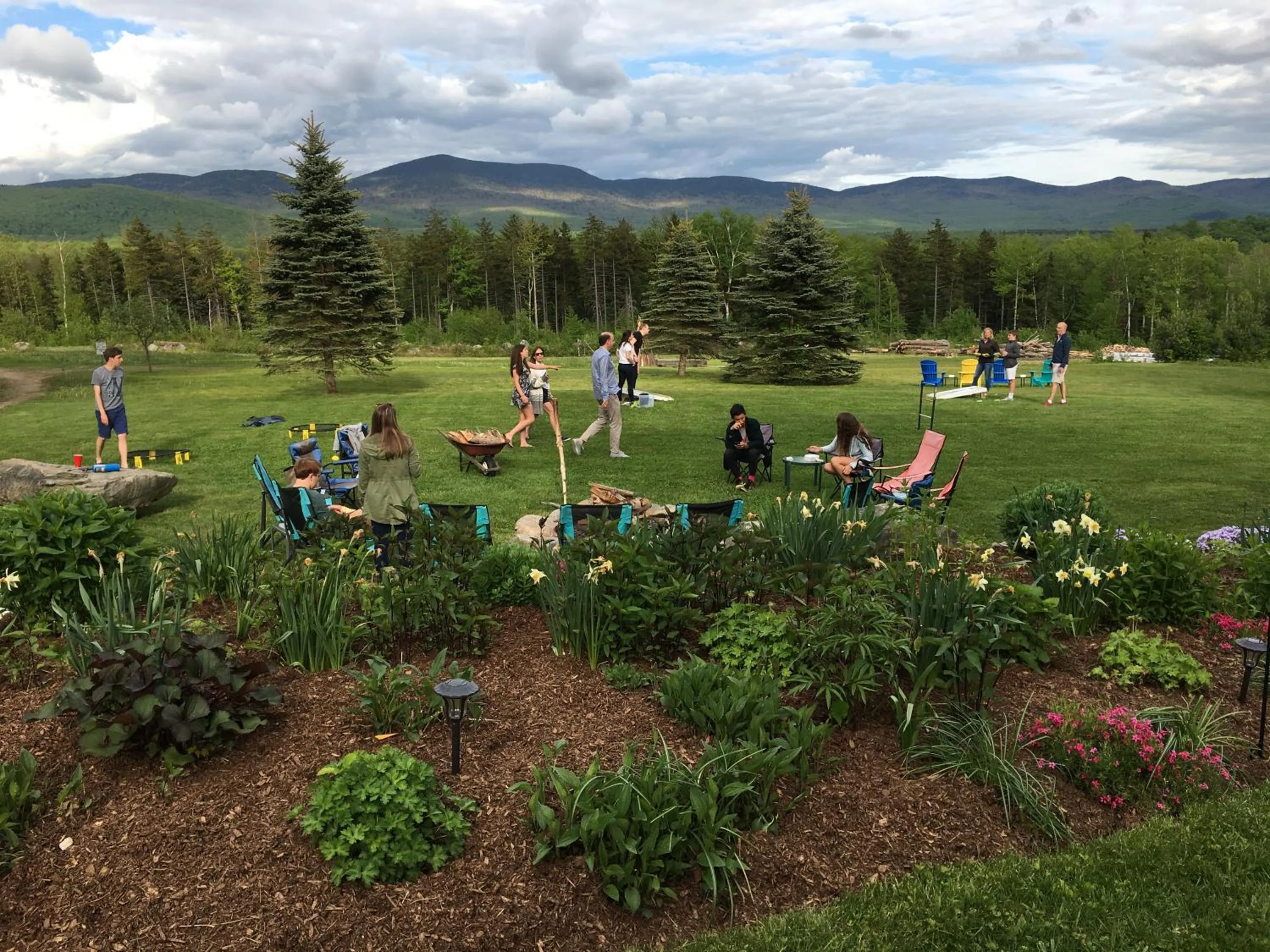 People in Robert Frost Mountain Cabins