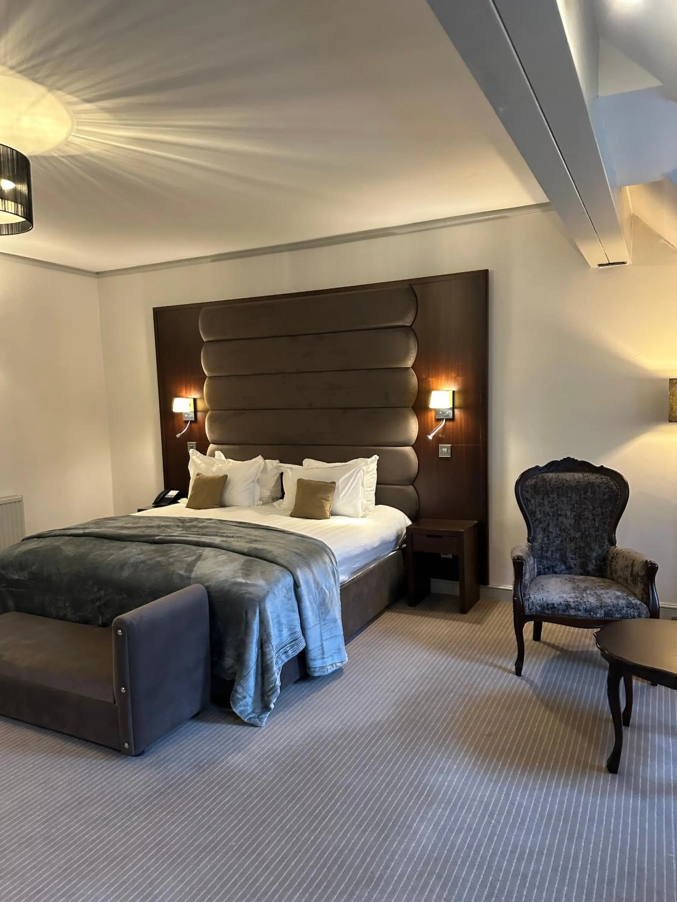 Bed in Nunsmere Hall Hotel