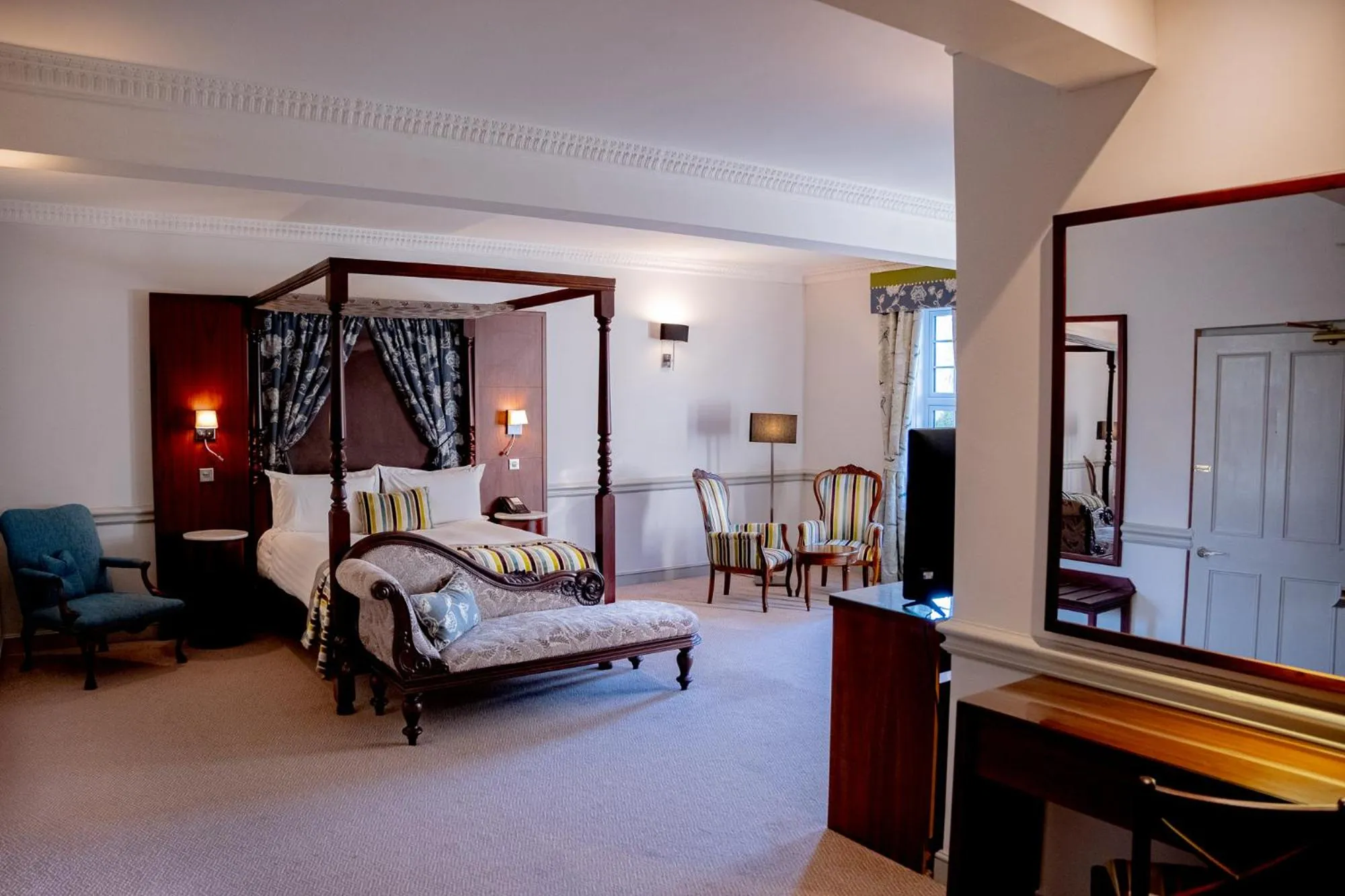 Bed in Nunsmere Hall Hotel
