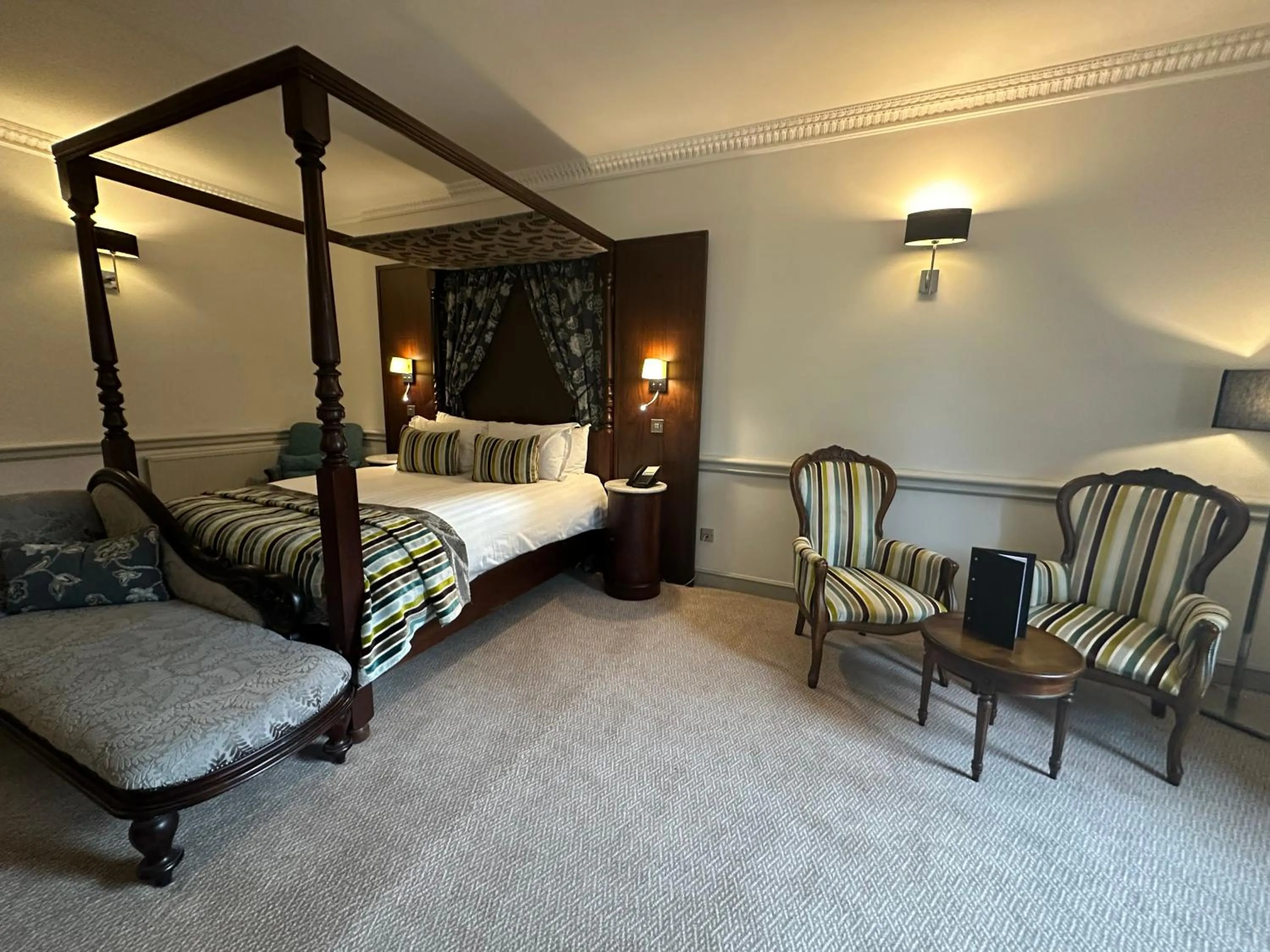 Bed in Nunsmere Hall Hotel
