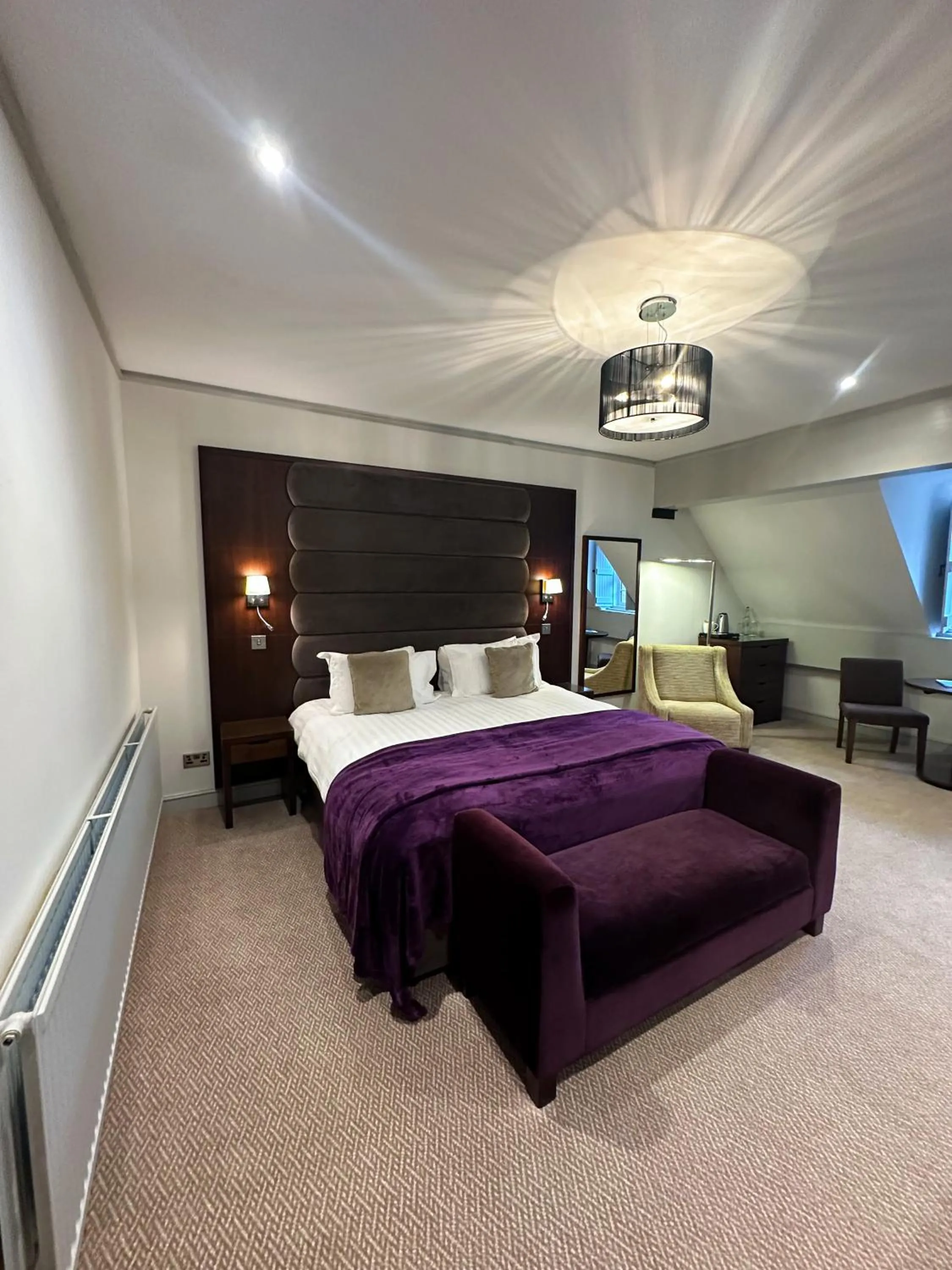 Bed in Nunsmere Hall Hotel