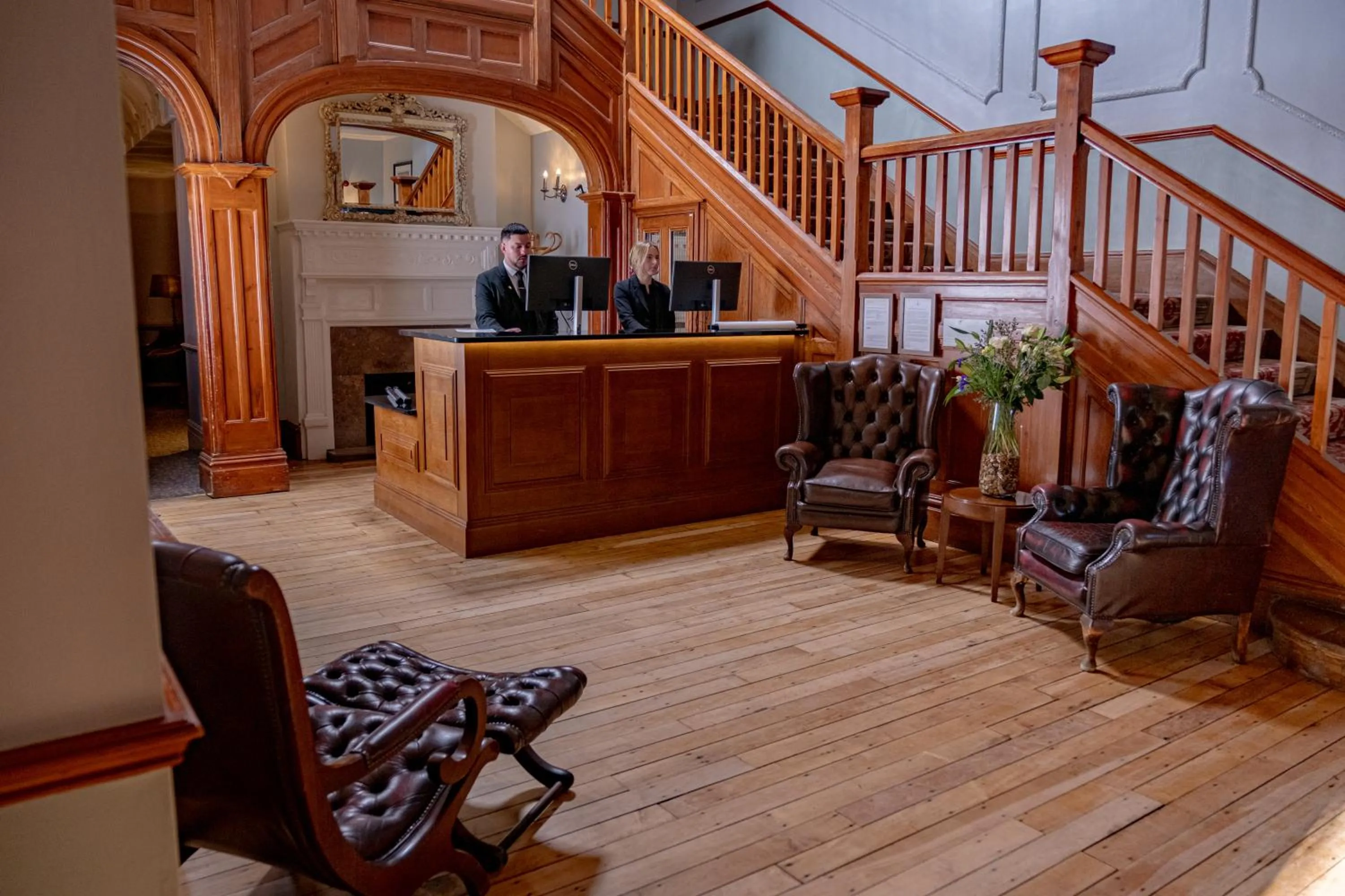 Lobby or reception in Nunsmere Hall Hotel