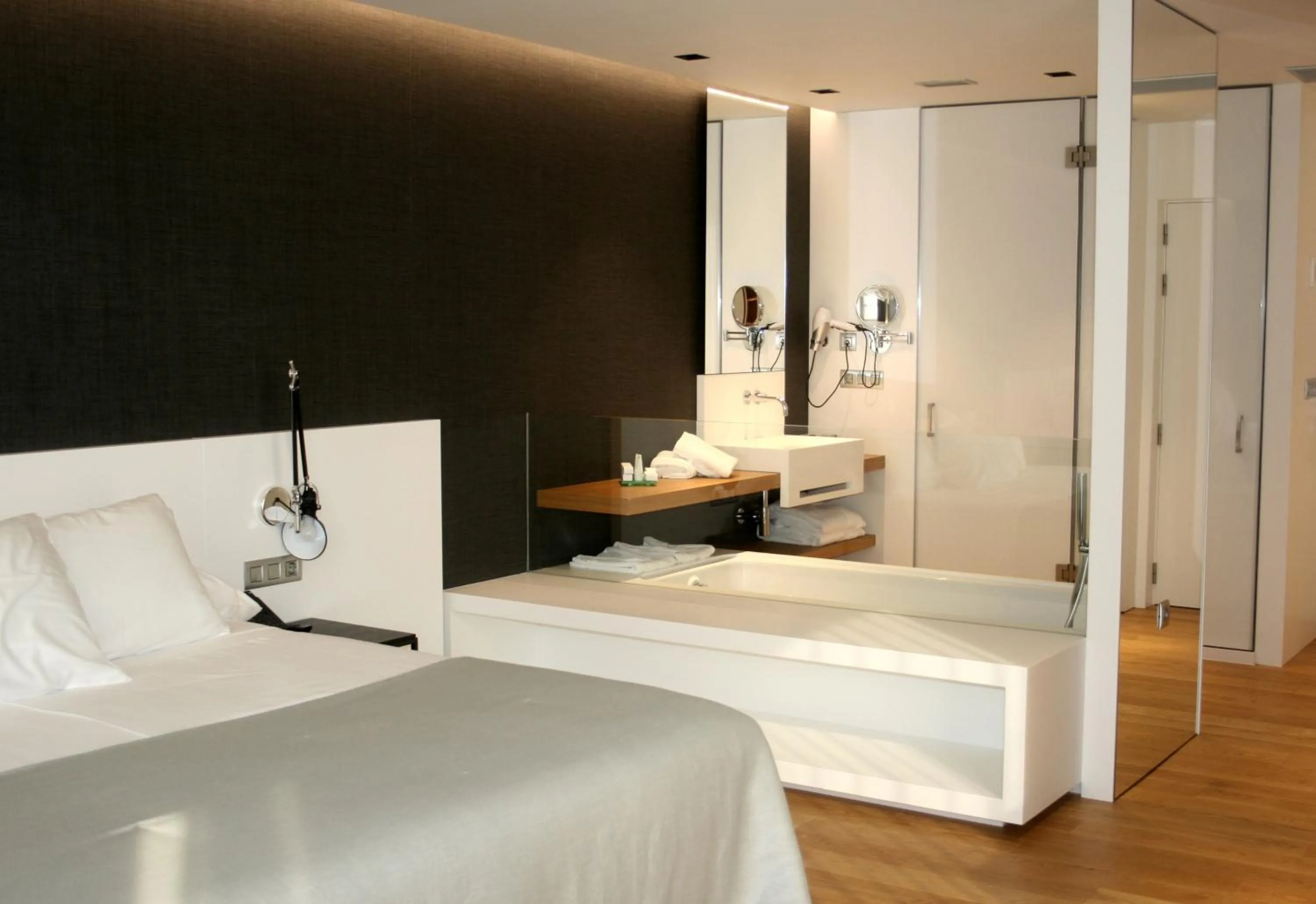 Bed in Hotel U Viveiro