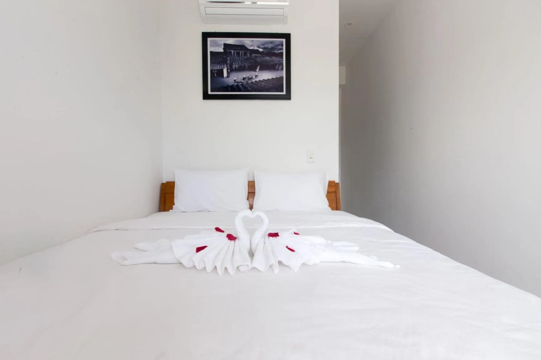 Bed in Green garden house