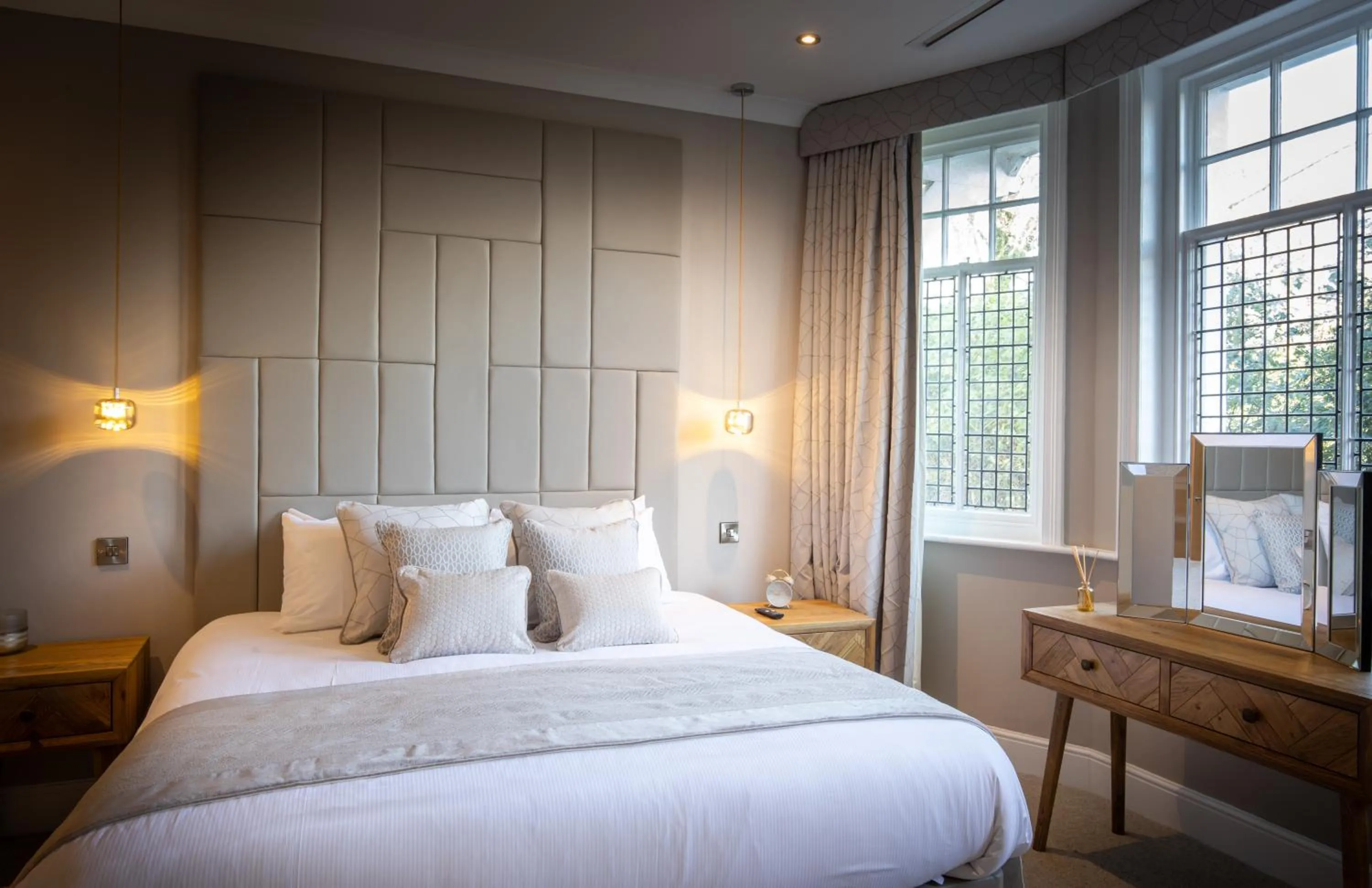 Bed in Rowton Hall Hotel and Spa