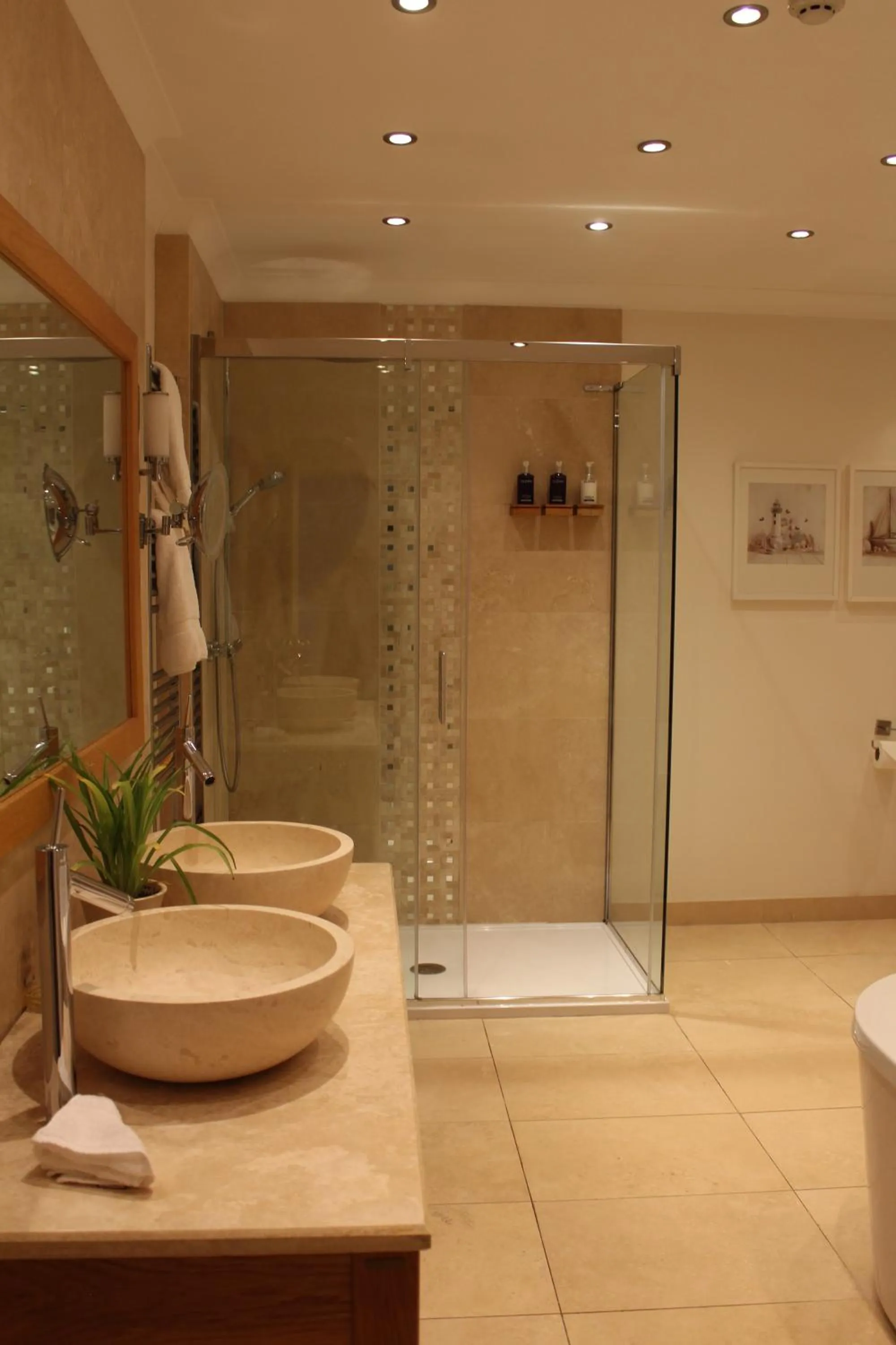 Shower in Rowton Hall Hotel and Spa