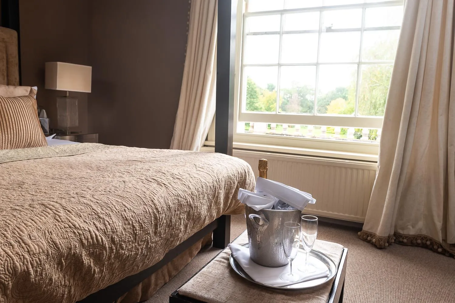 Bedroom, Bed in Rowton Hall Hotel and Spa