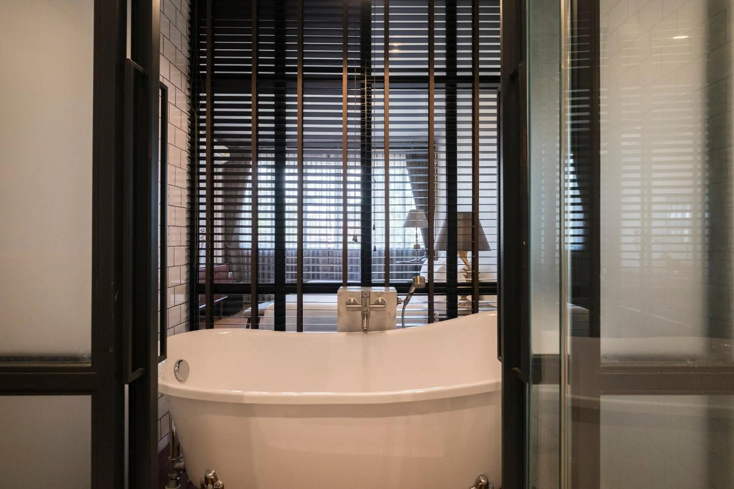 Bathroom in Iron32 Hotel