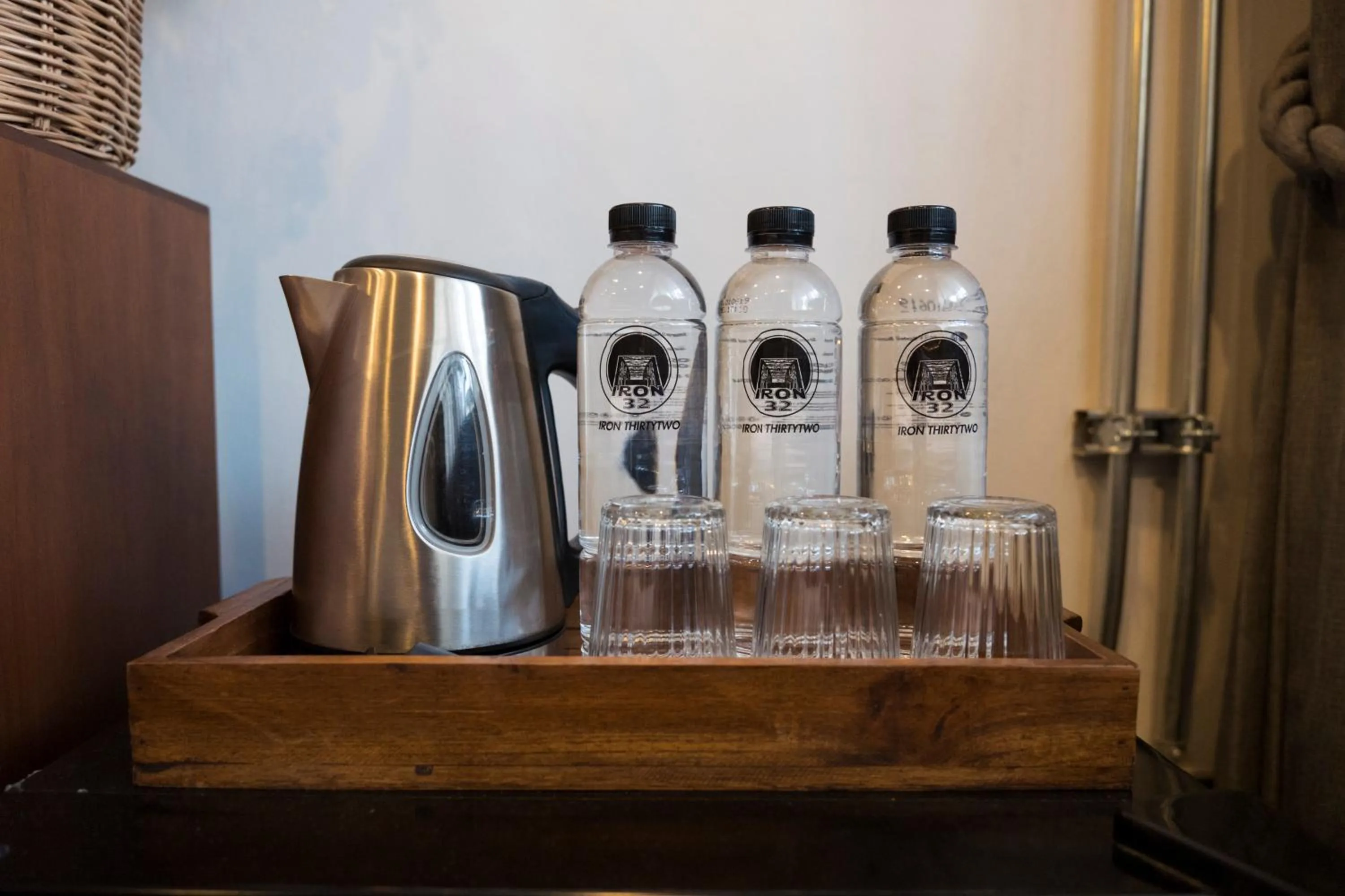 Drinks in Iron32 Hotel