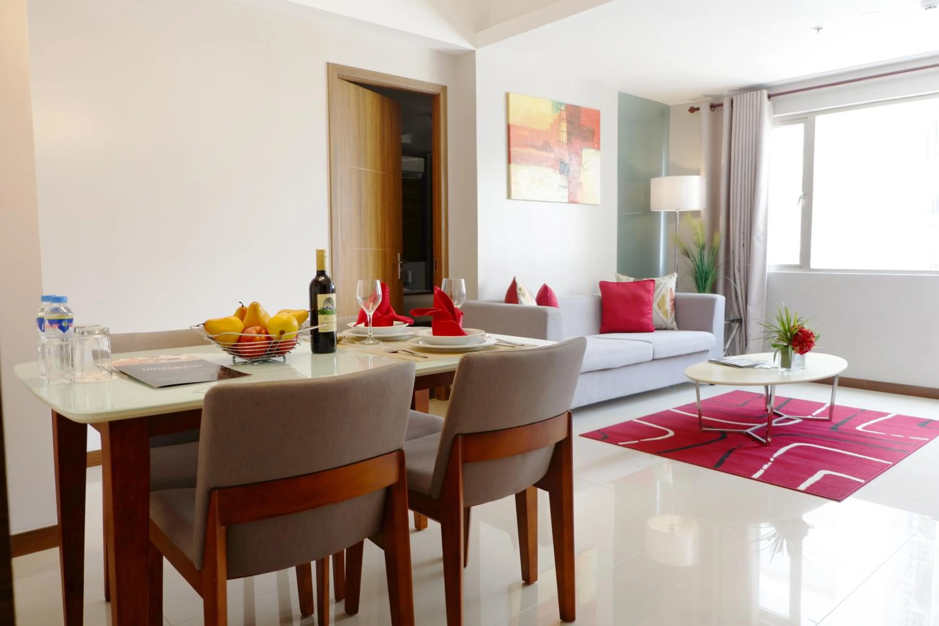Living room in Valero Grand Suites by Swiss-Belhotel