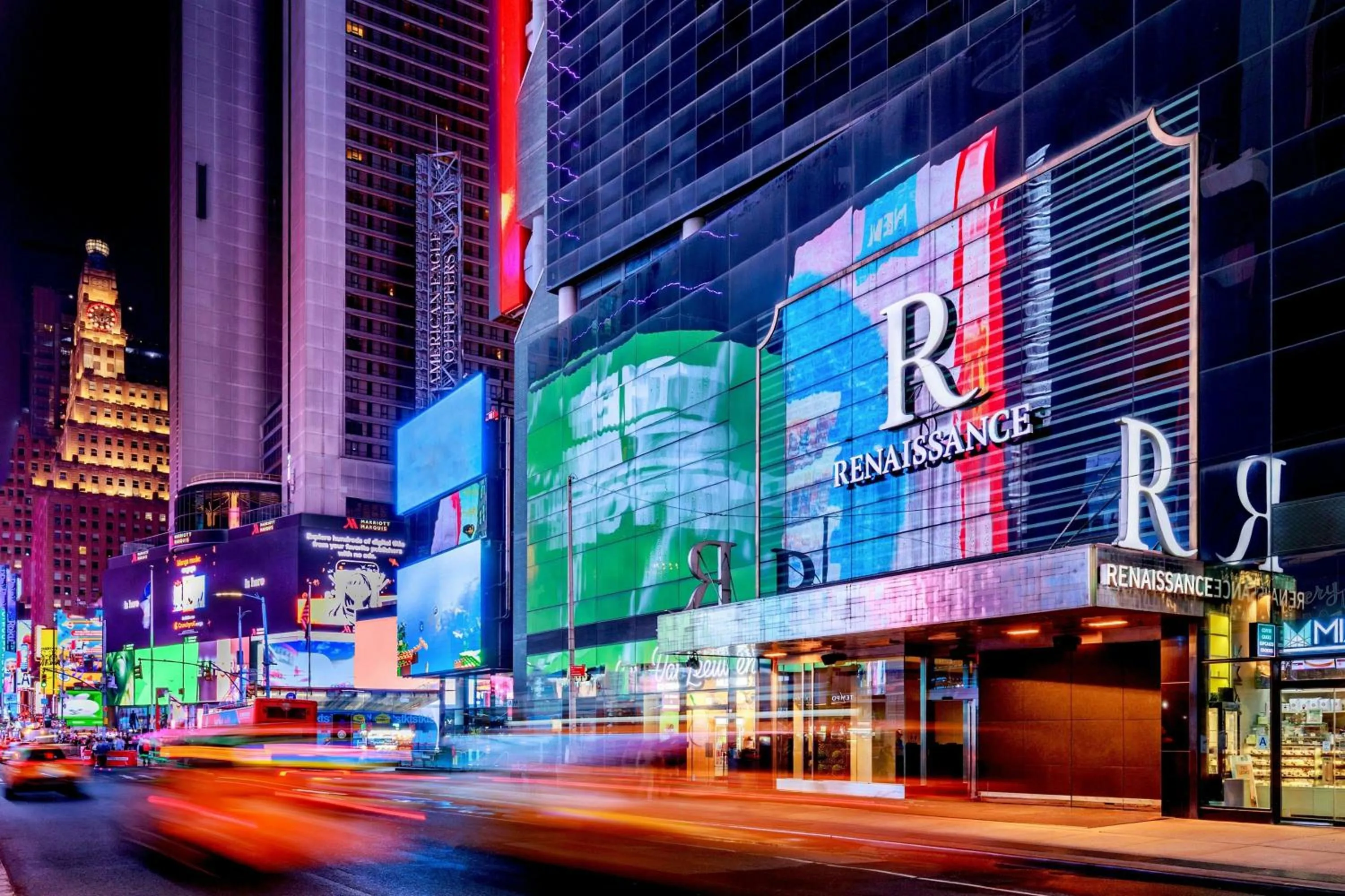 Property building in Renaissance New York Times Square by Marriott