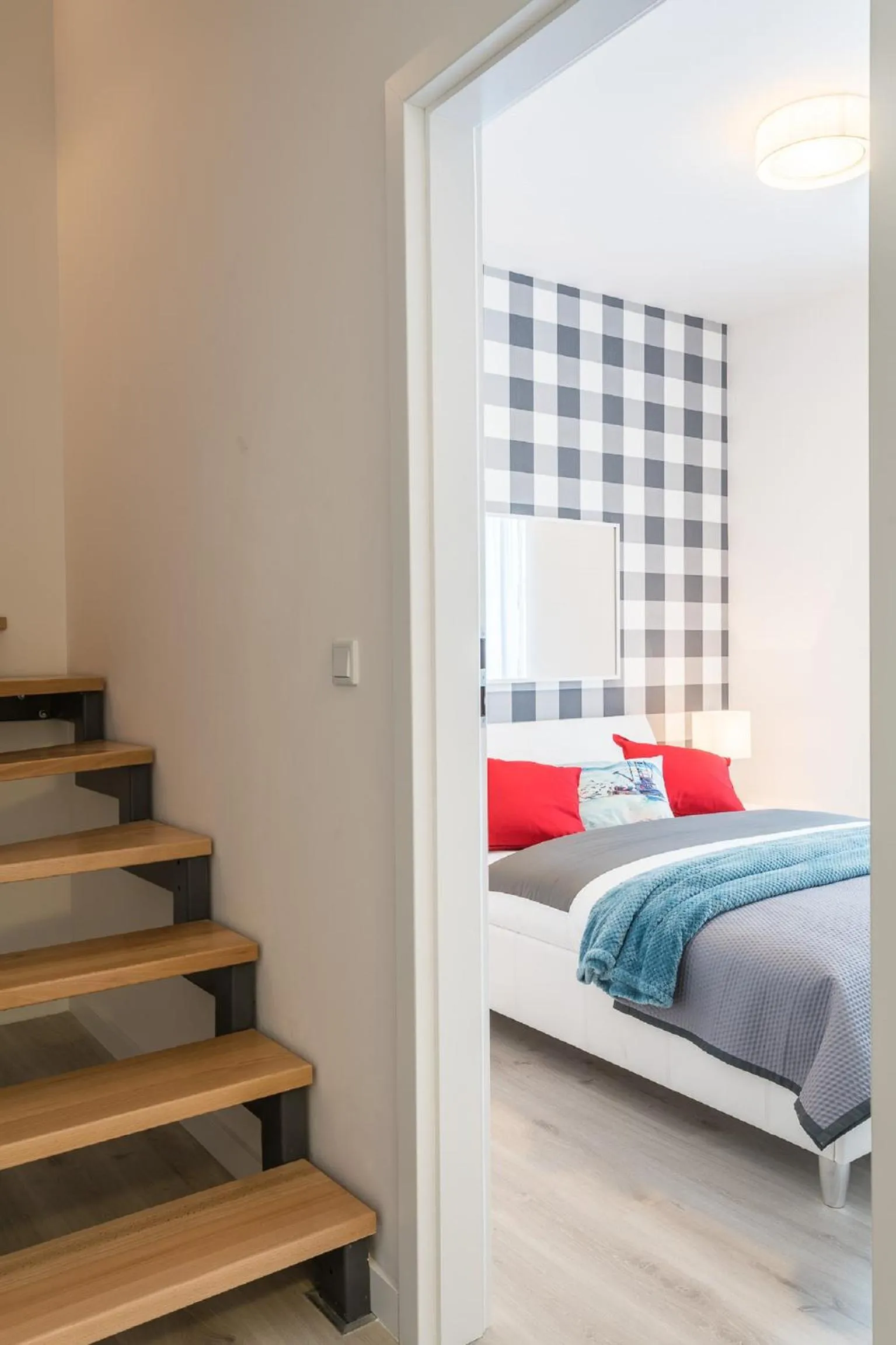 Bed in Apartment Dąbrowskiego by The Railway Station Wroclaw