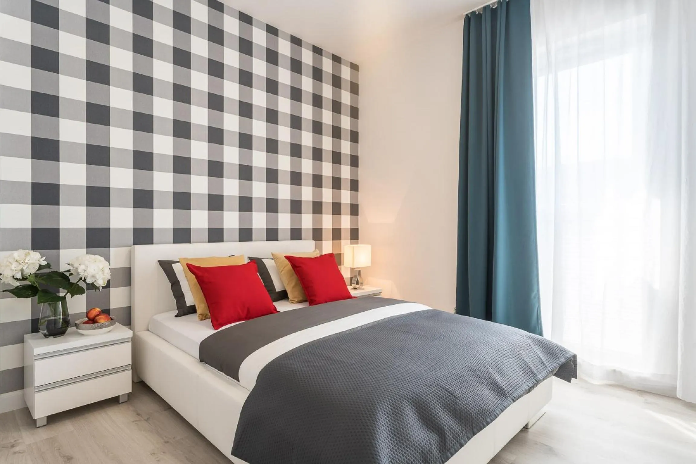 Bed in Apartment Dąbrowskiego by The Railway Station Wroclaw