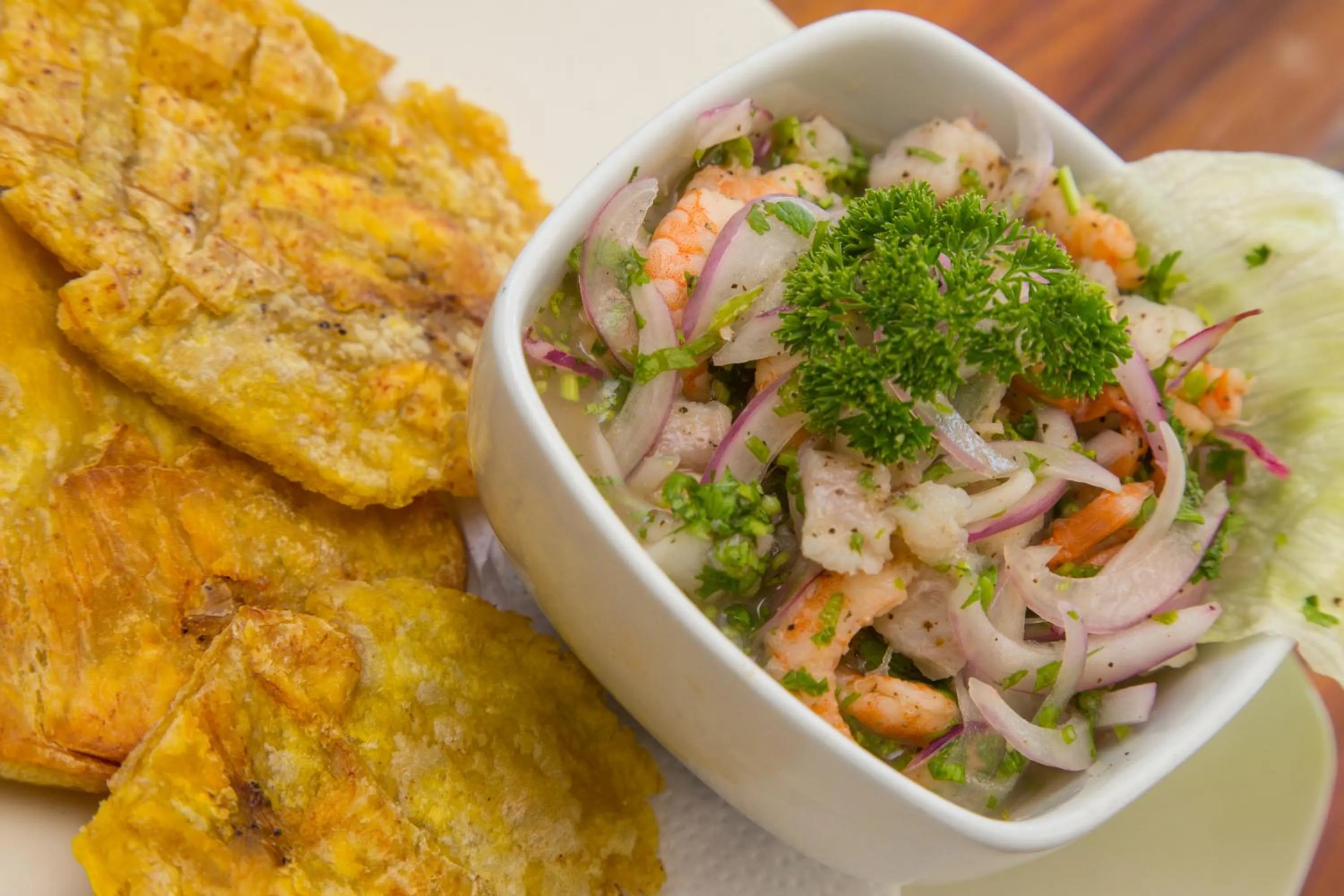 Food close-up in Makao Beach Hotel
