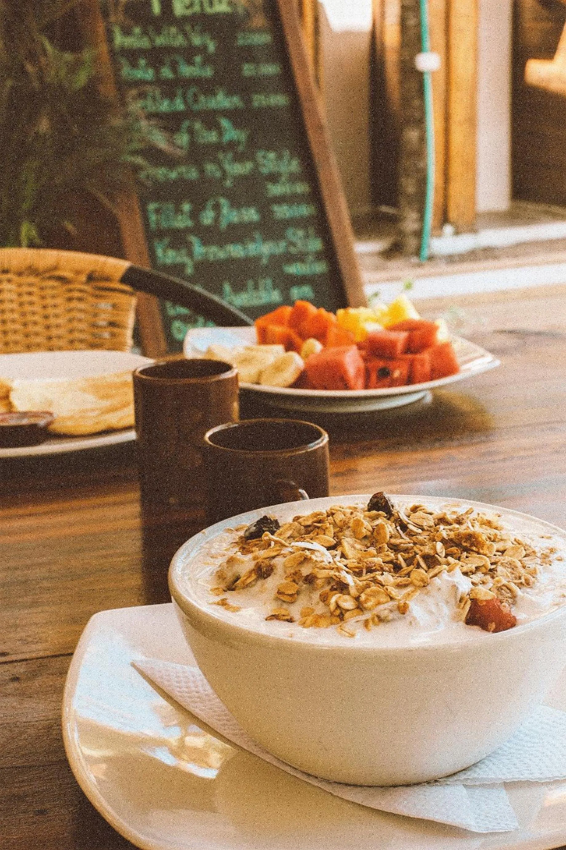 Continental breakfast in Makao Beach Hotel