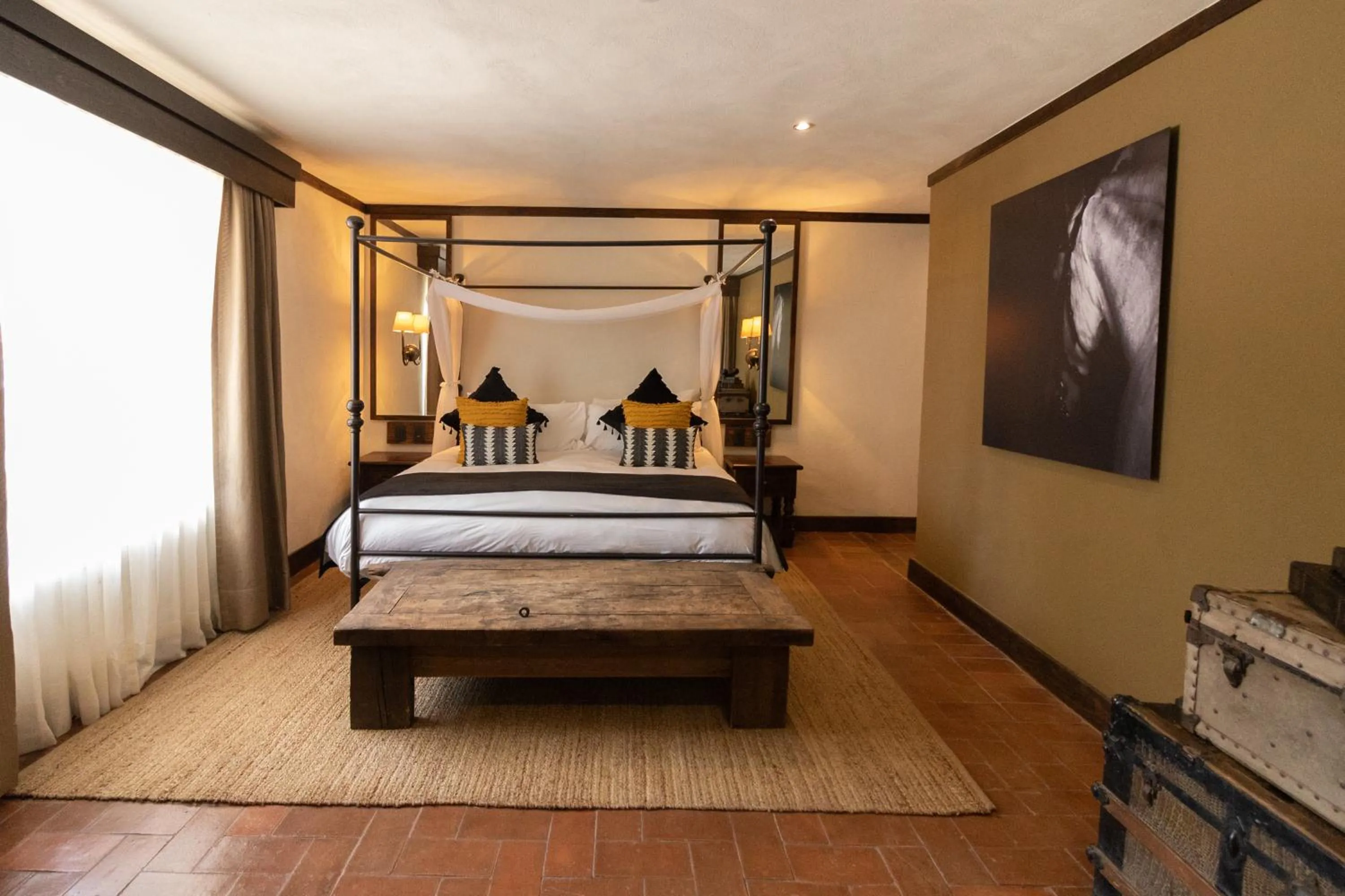 Bed in Hacienda El Salitre Hotel & Spa