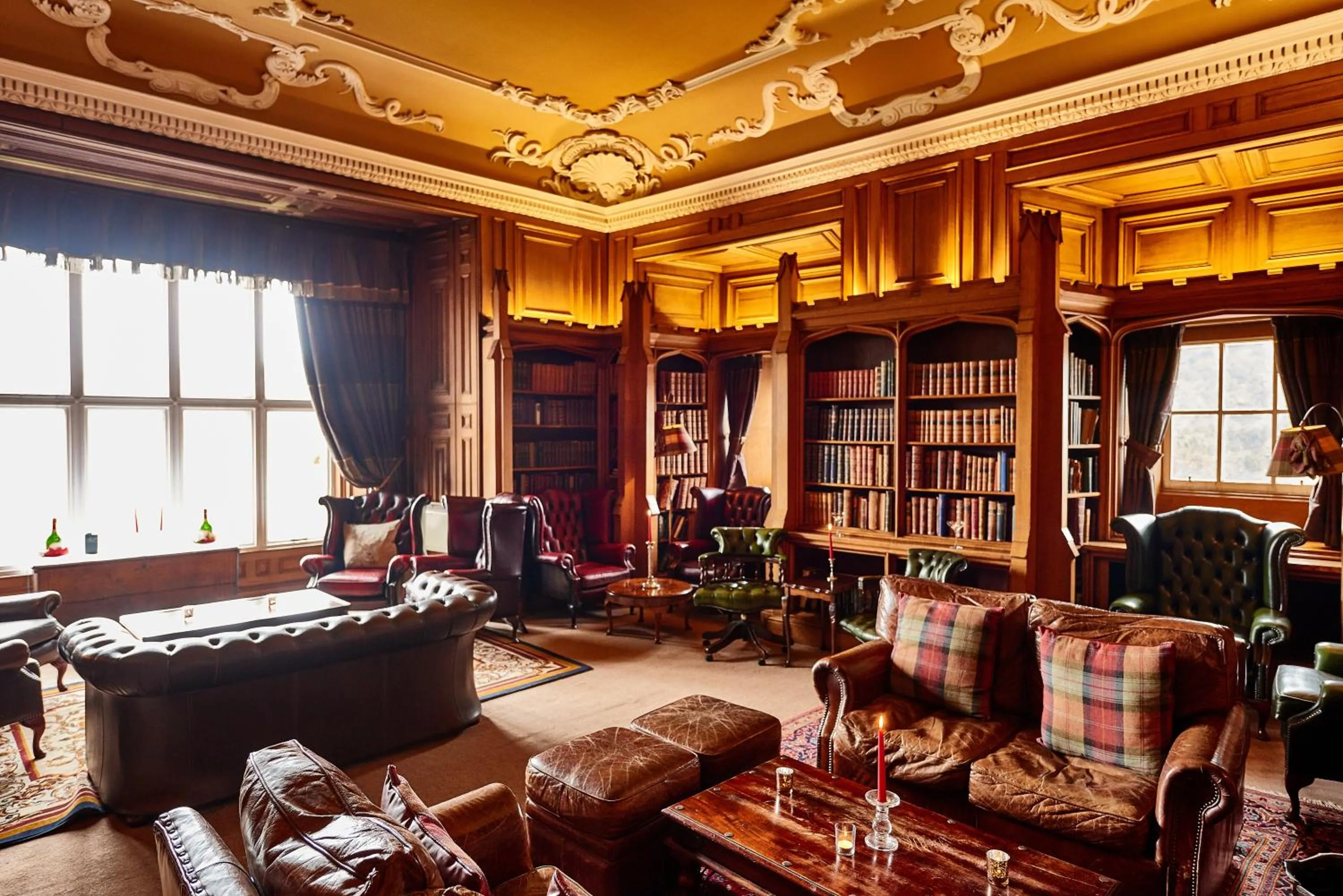 Library in Dalhousie Castle