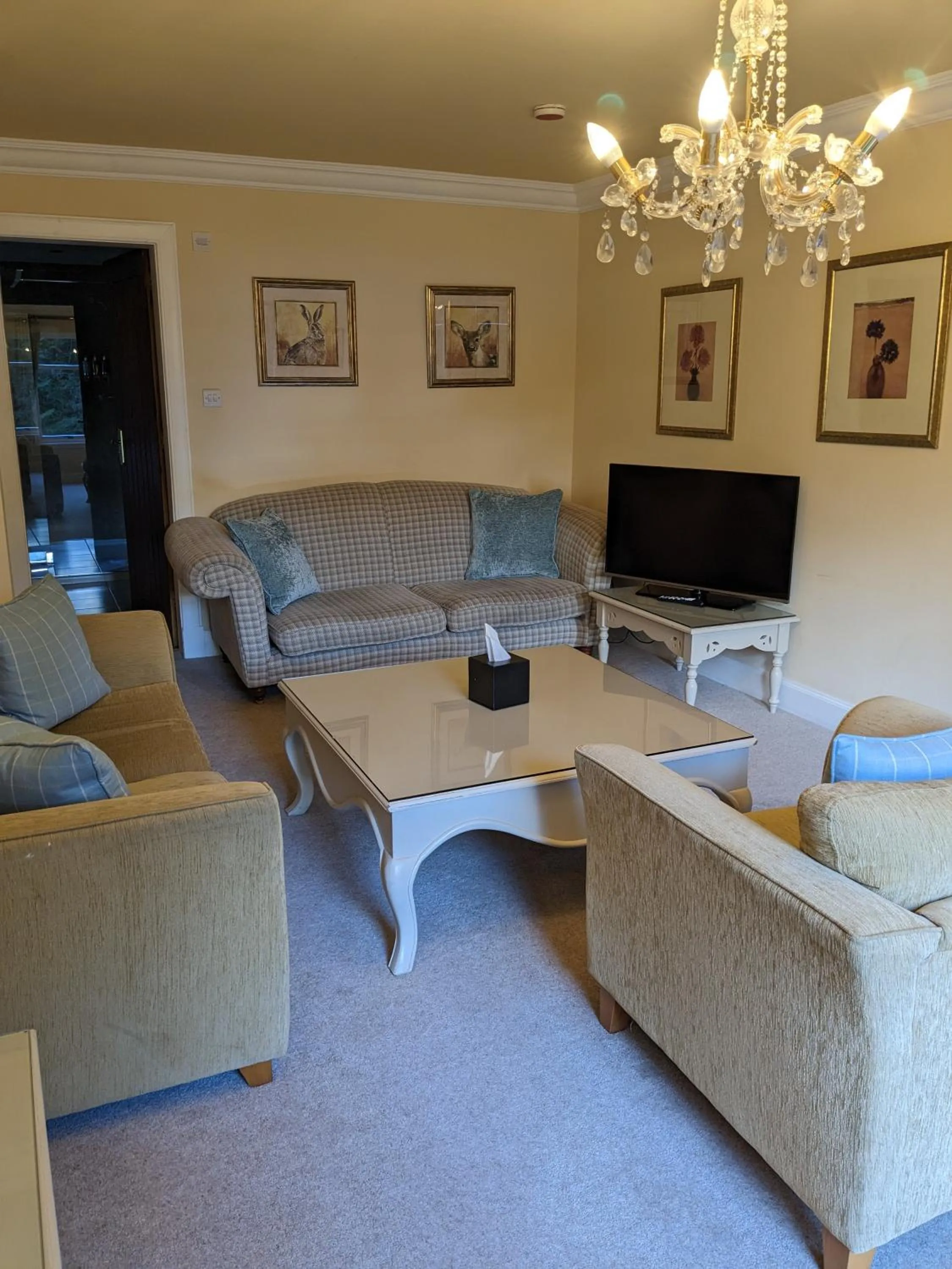 Seating area in Dalhousie Castle