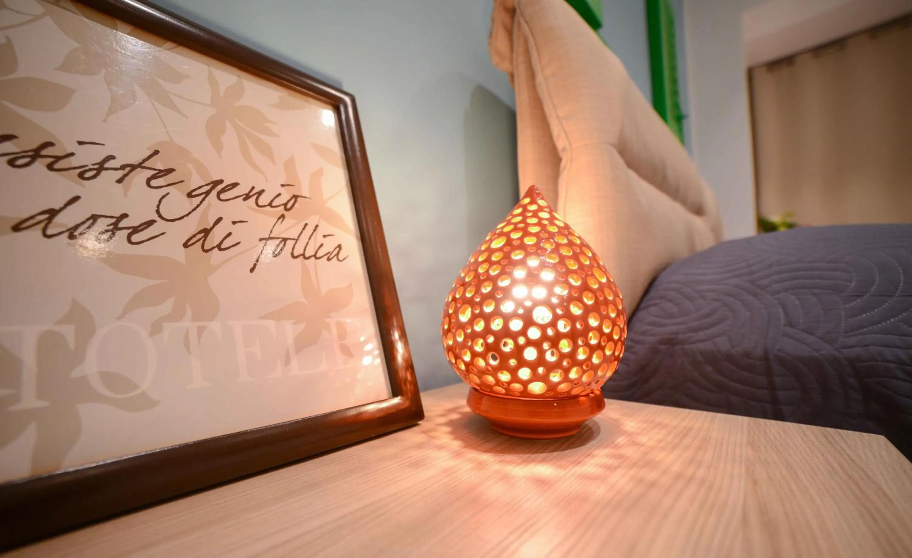 Decorative detail, Bed in B&B Mareè Seafront Molfetta