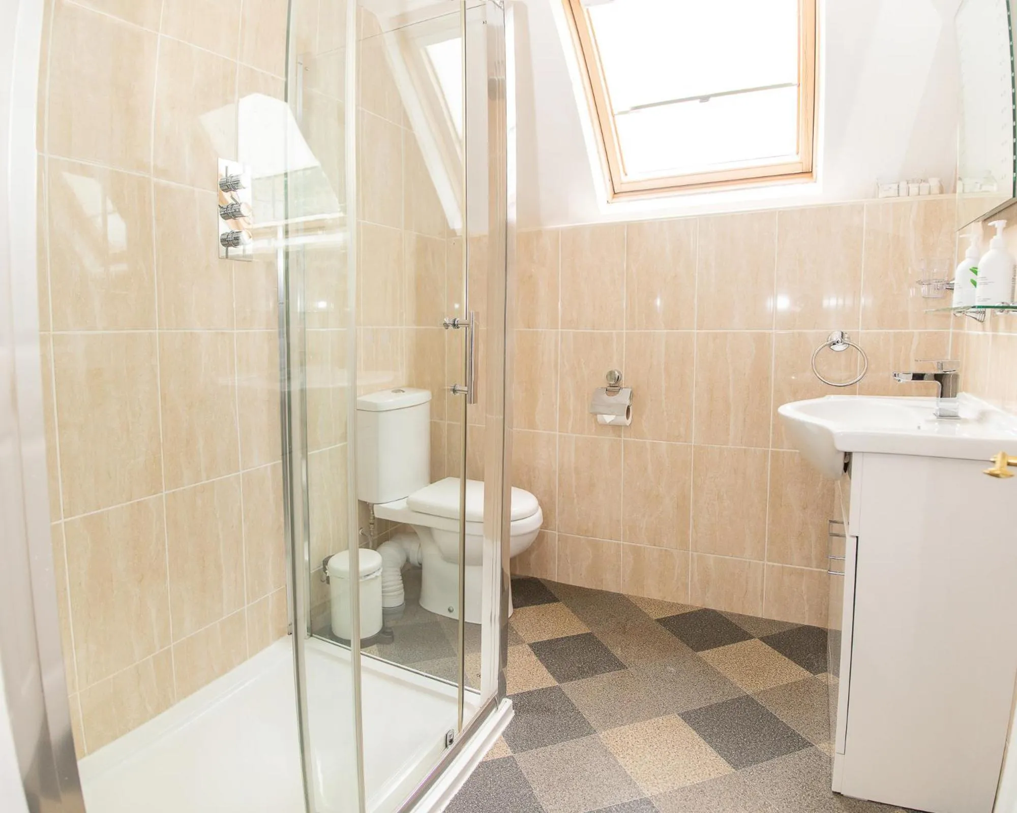 Shower in Beaumont Guest House Windermere - Adult Only - Free Car Park & Off Site access to the local Health Centre