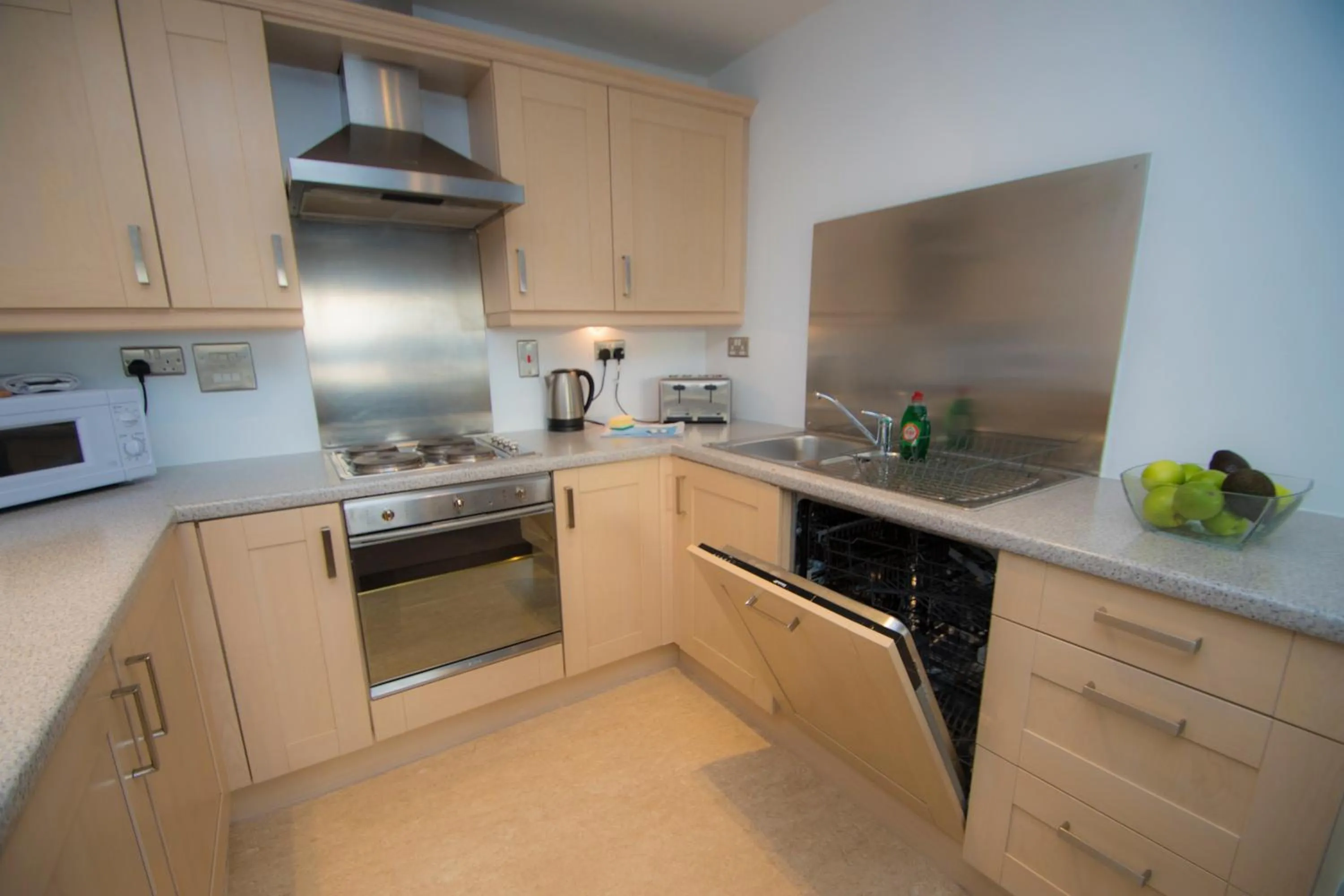 Kitchen or kitchenette in Ocean Serviced Apartments