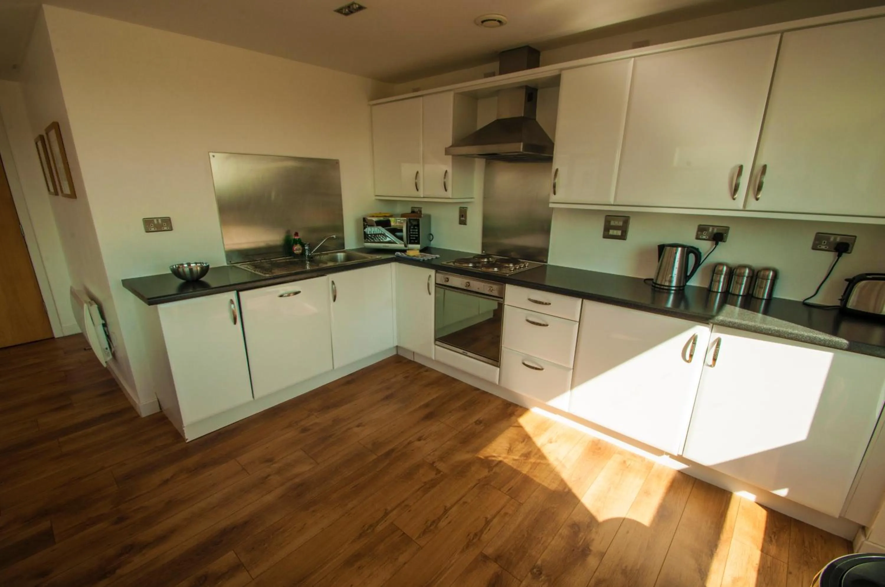 Kitchen or kitchenette in Ocean Serviced Apartments
