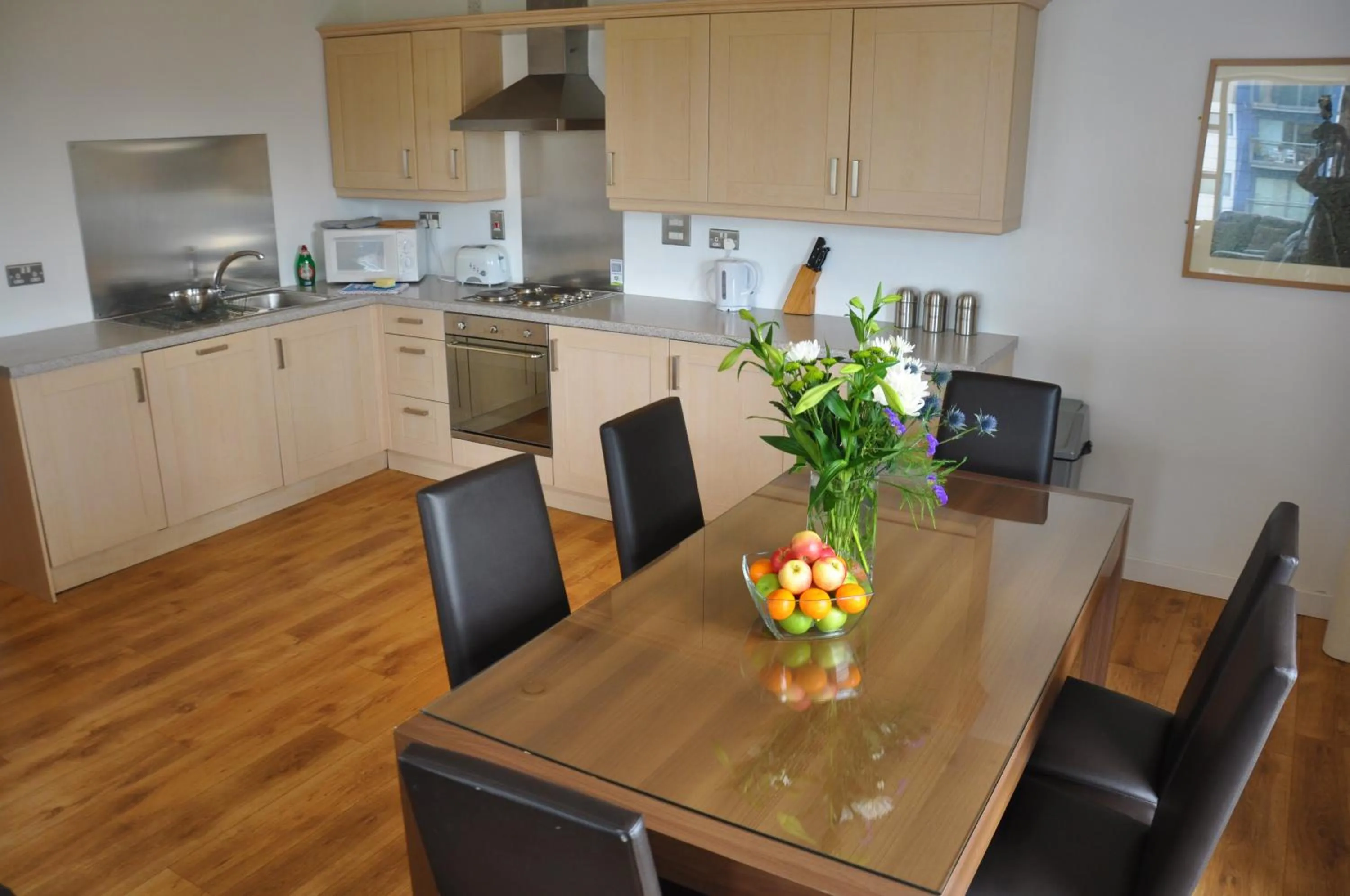 Kitchen or kitchenette in Ocean Serviced Apartments